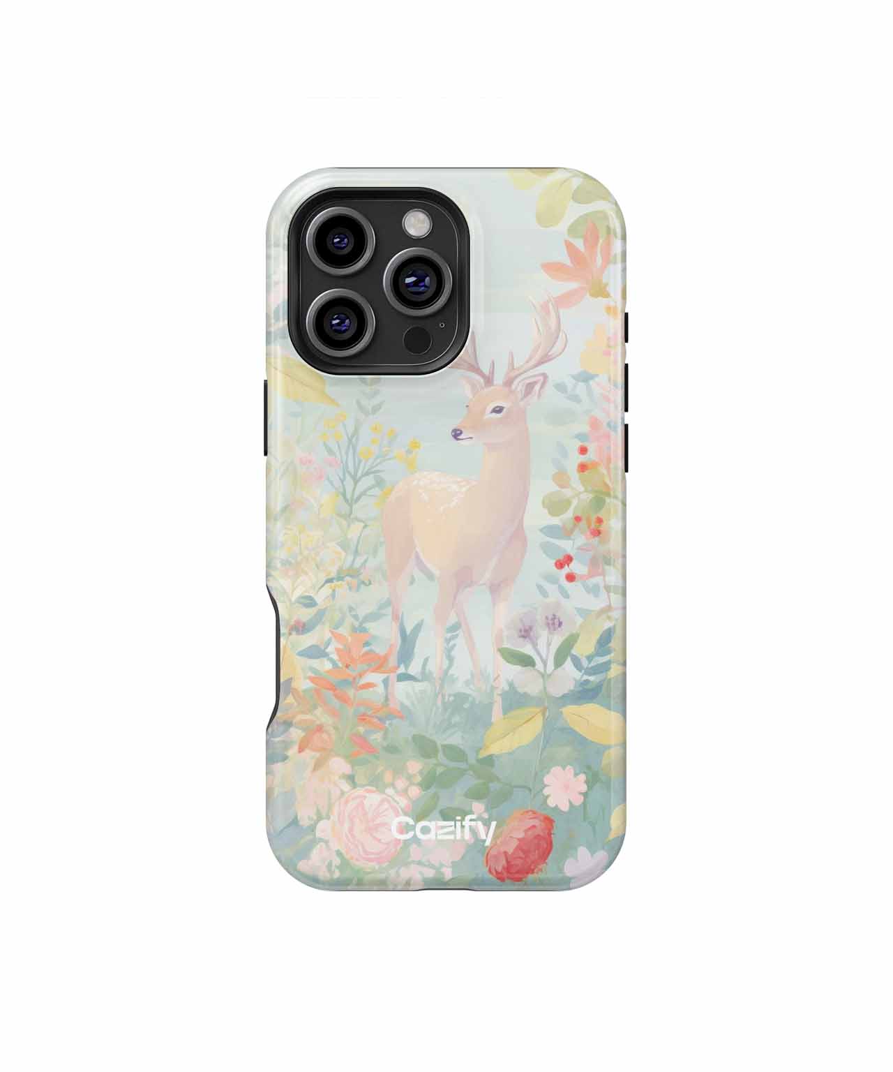 Gentle Deer Among Colorful Blooms iPhone case Case Cazify - Delivery Canada