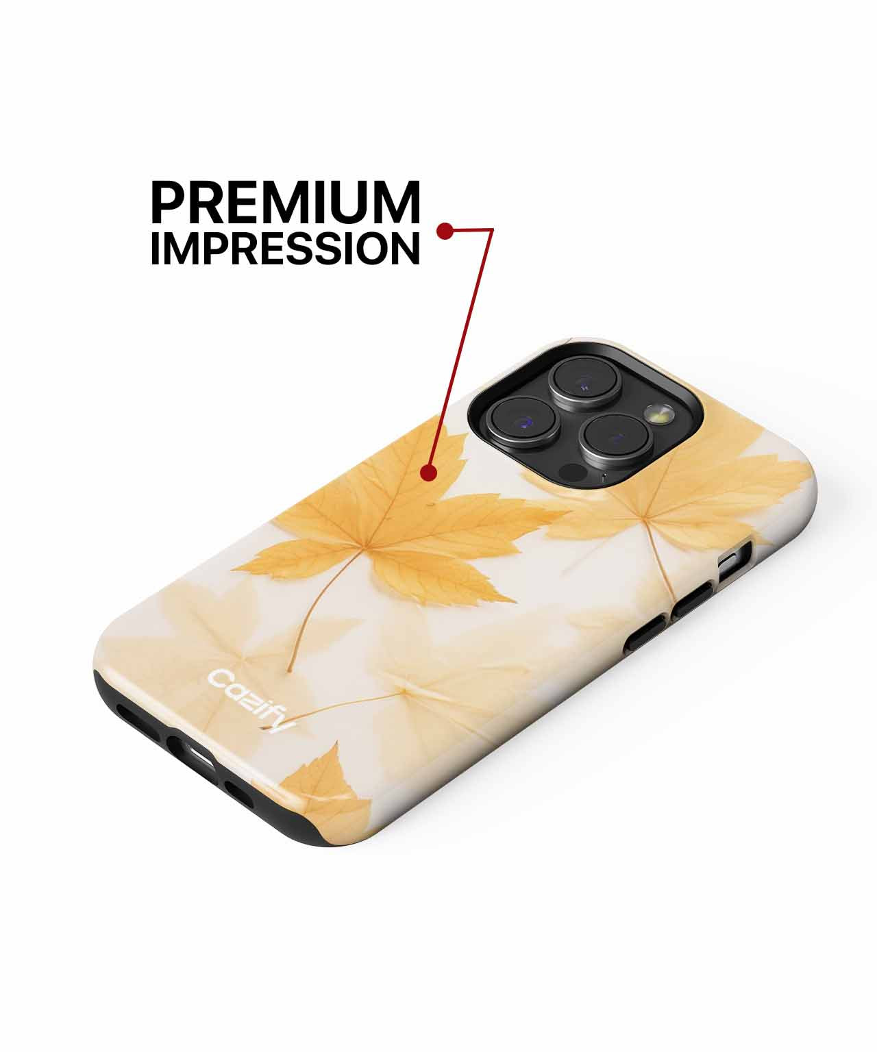 Golden Crunchy Leaves Dance Party iPhone case Case Cazify - Delivery Canada