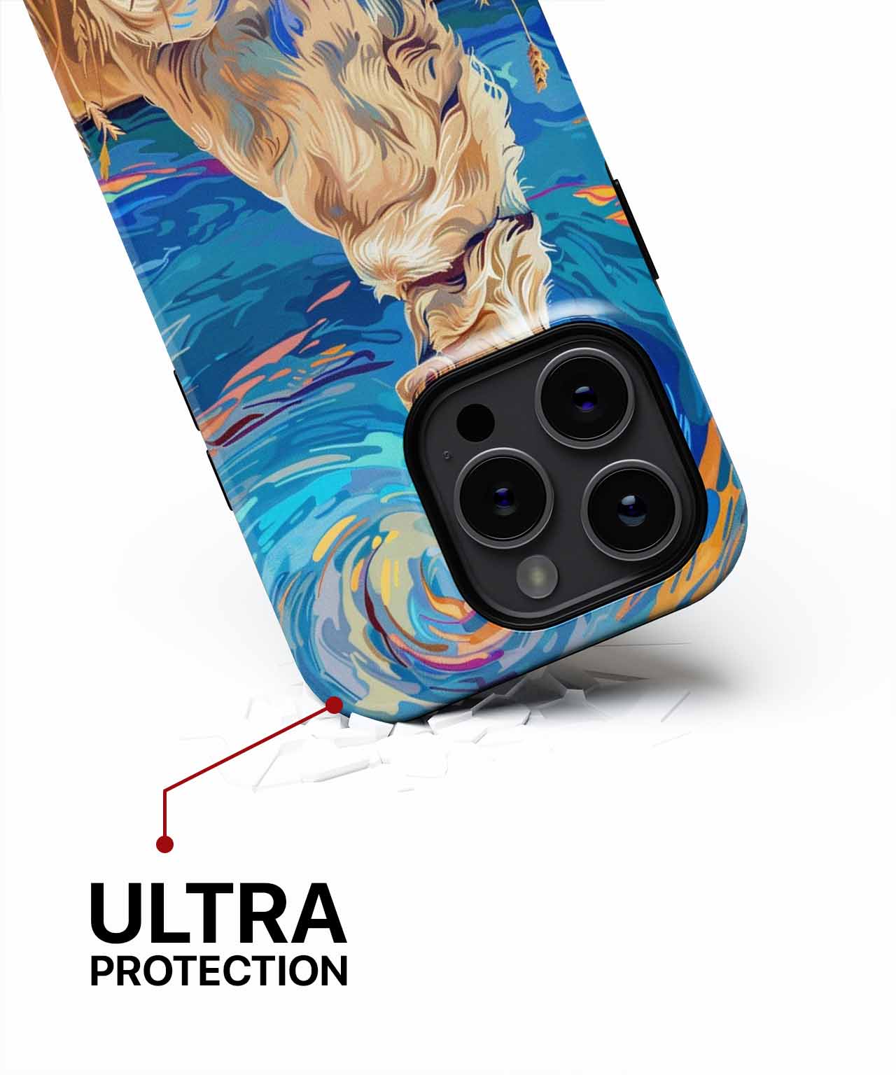 Golden Pup Chasing Cosmic Dreams iPhone case Case Cazify - Delivery Canada