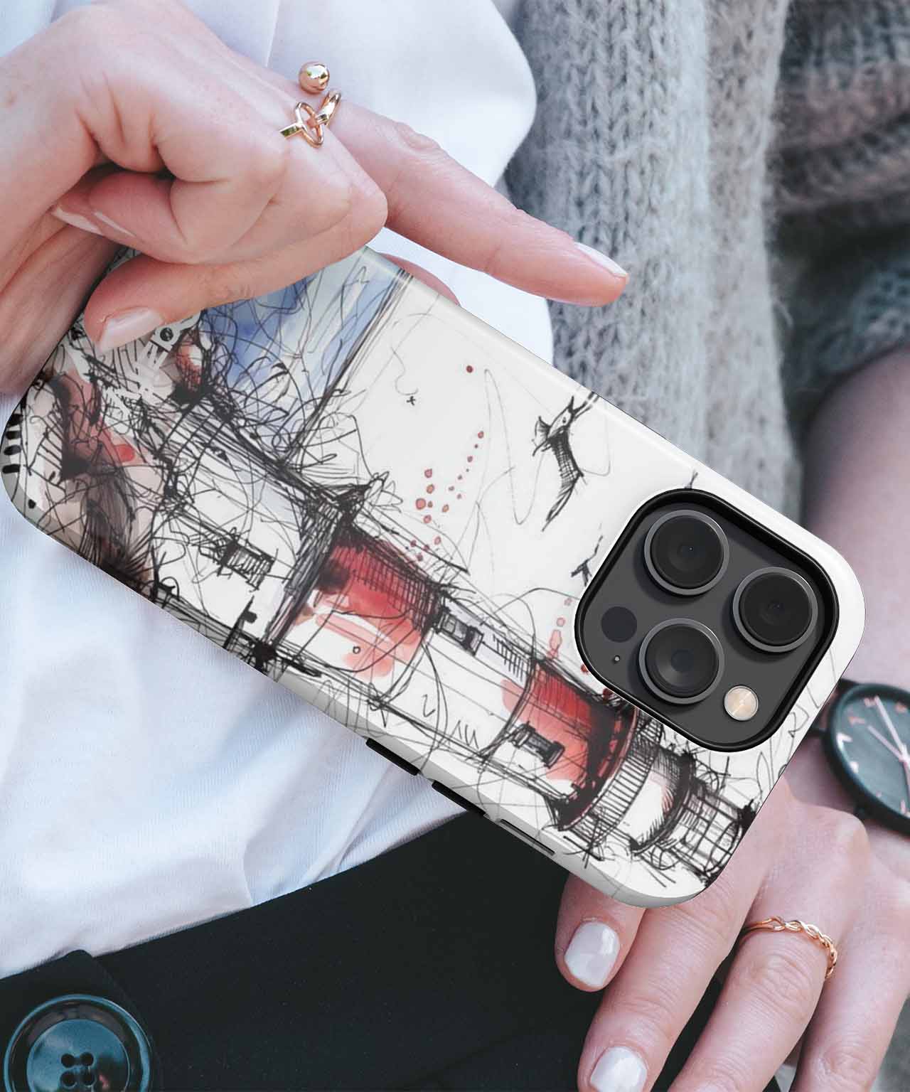 Guiding Light in Wavy Seas iPhone case Case Cazify - Delivery Canada