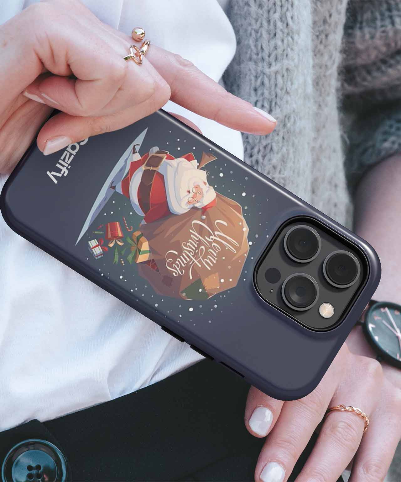 Jolly Santa's Gift Parade iPhone case Case Cazify - Delivery Canada