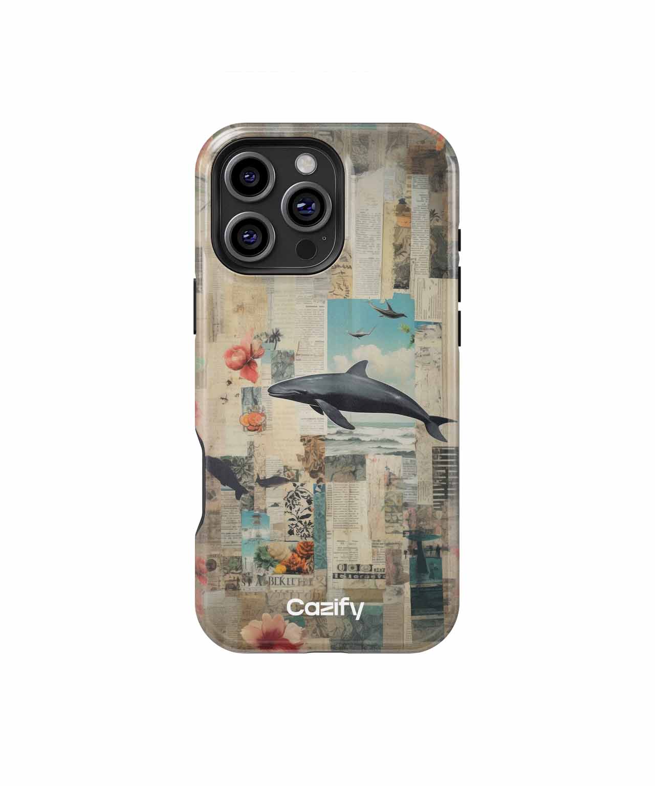 Joyful Ocean Dance with Floral Delight iPhone case Case Cazify - Delivery Canada