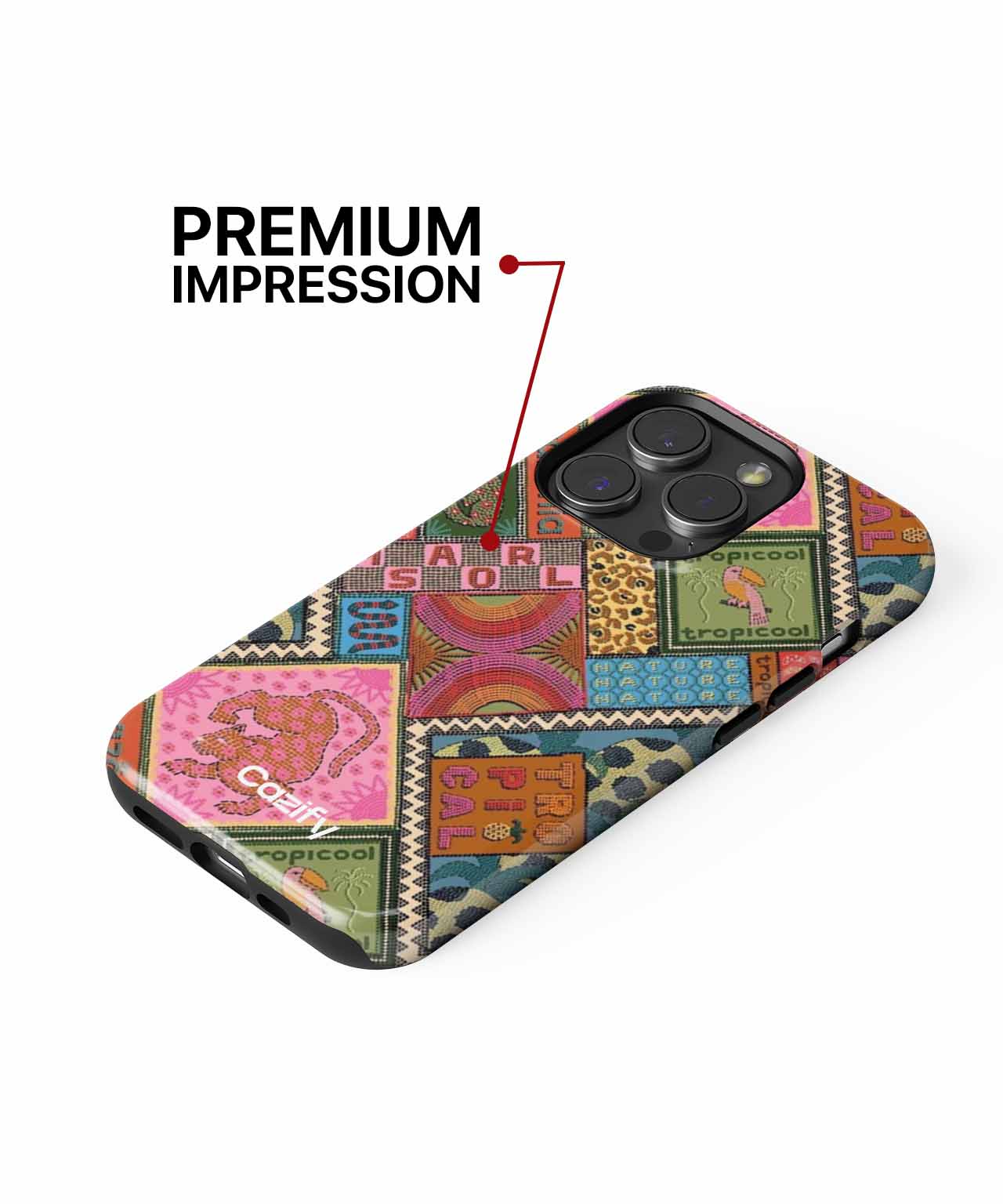 Jungle Party Vibes with Colors Galore iPhone case Case Cazify - Delivery Canada
