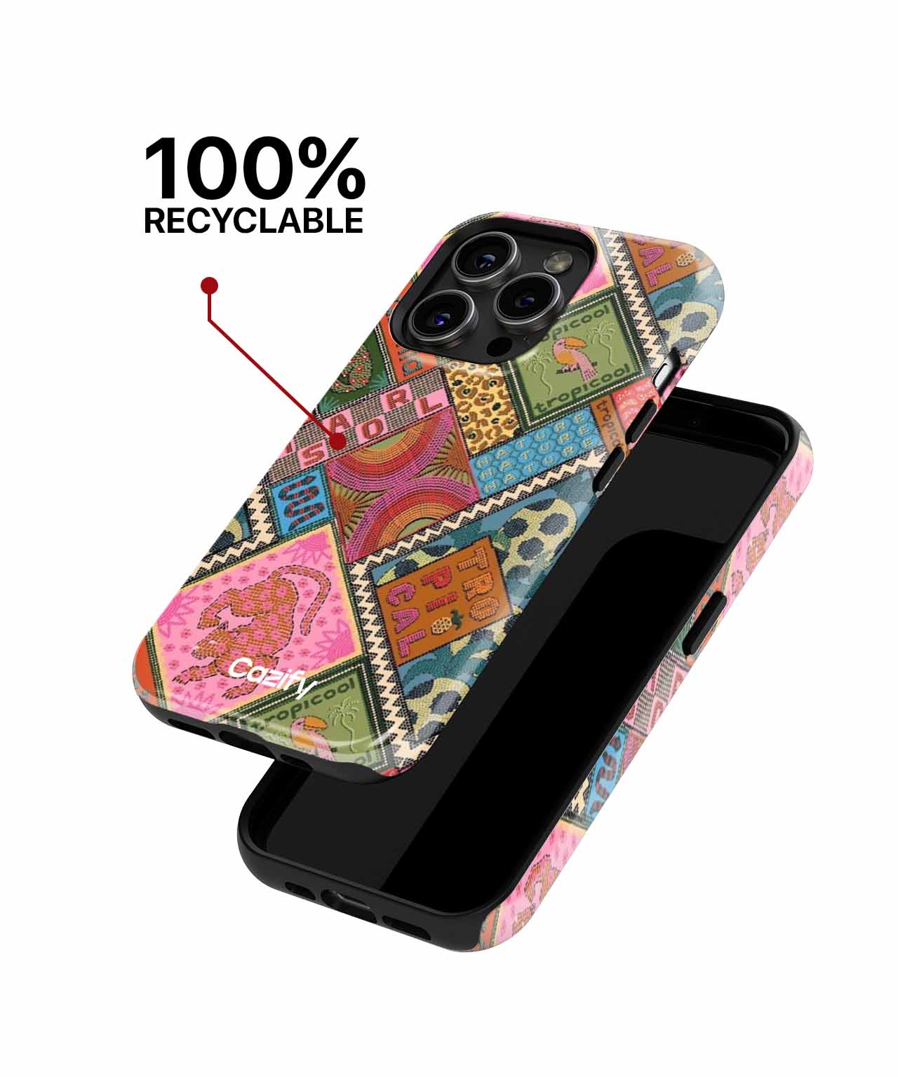 Jungle Party Vibes with Colors Galore iPhone case Case Cazify - Delivery Canada
