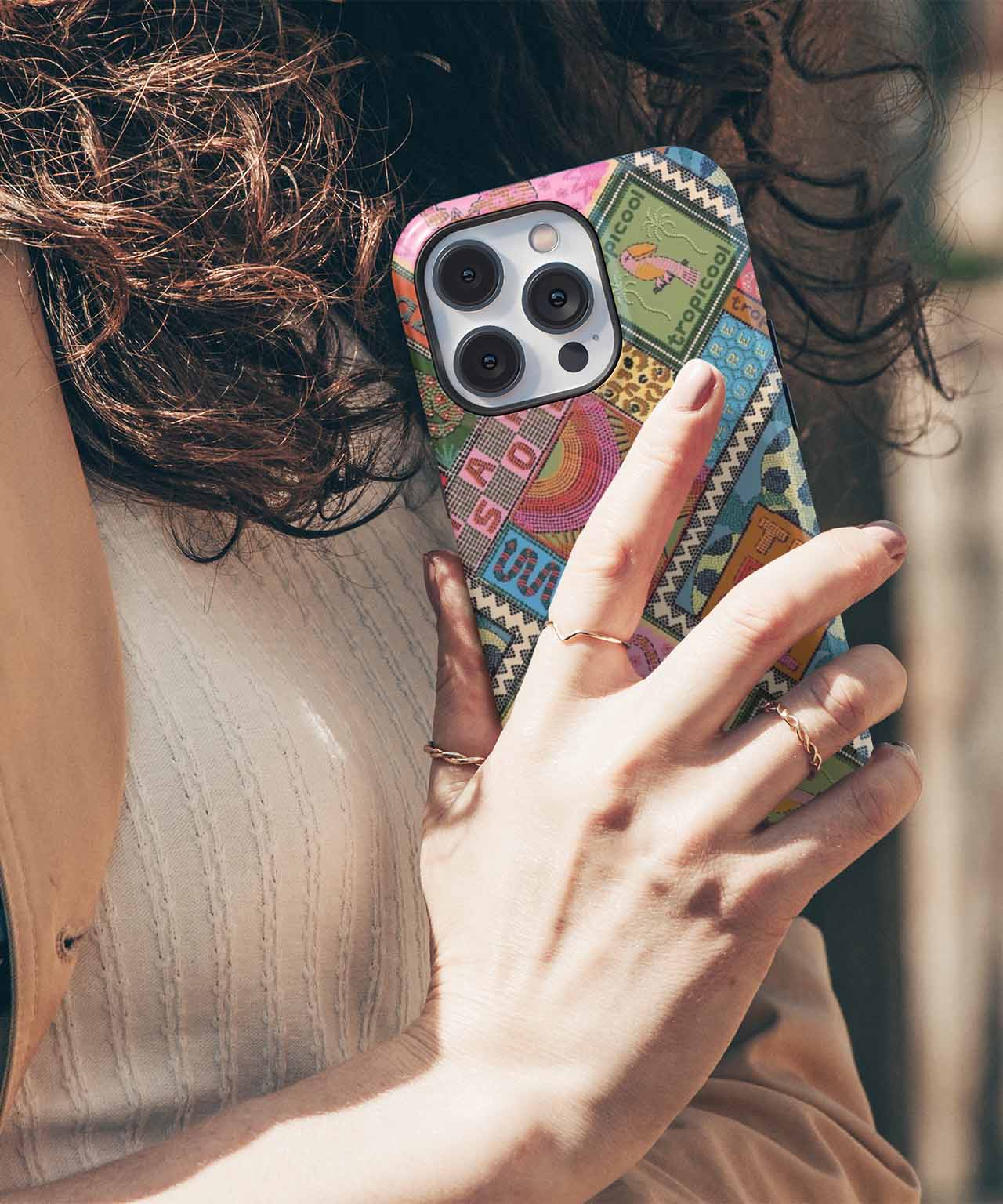 Jungle Party Vibes with Colors Galore iPhone case Case Cazify - Delivery Canada