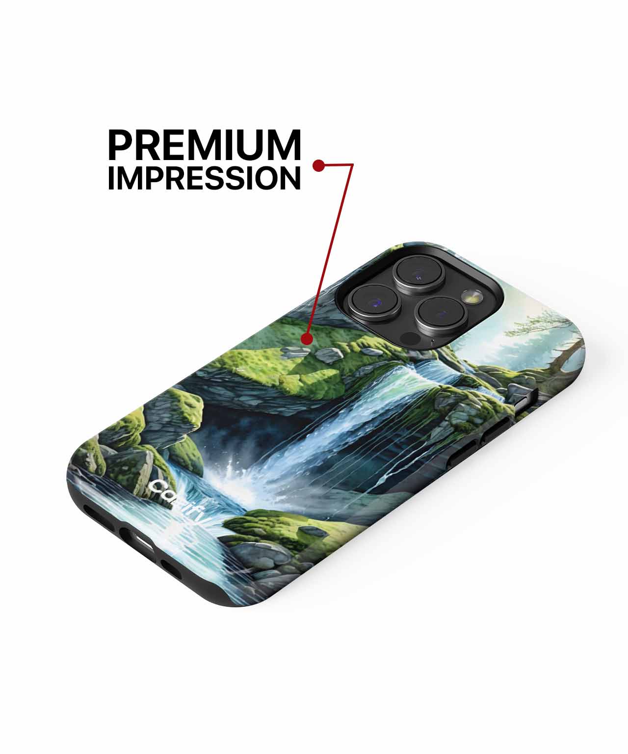 Lively Waterfall Serenade in Nature iPhone case Case Cazify - Delivery Canada