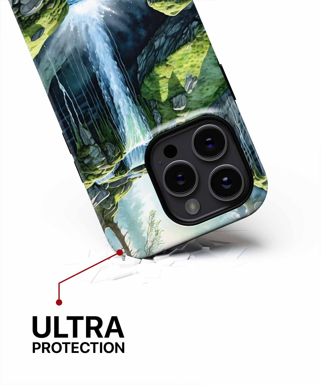 Lively Waterfall Serenade in Nature iPhone case Case Cazify - Delivery Canada