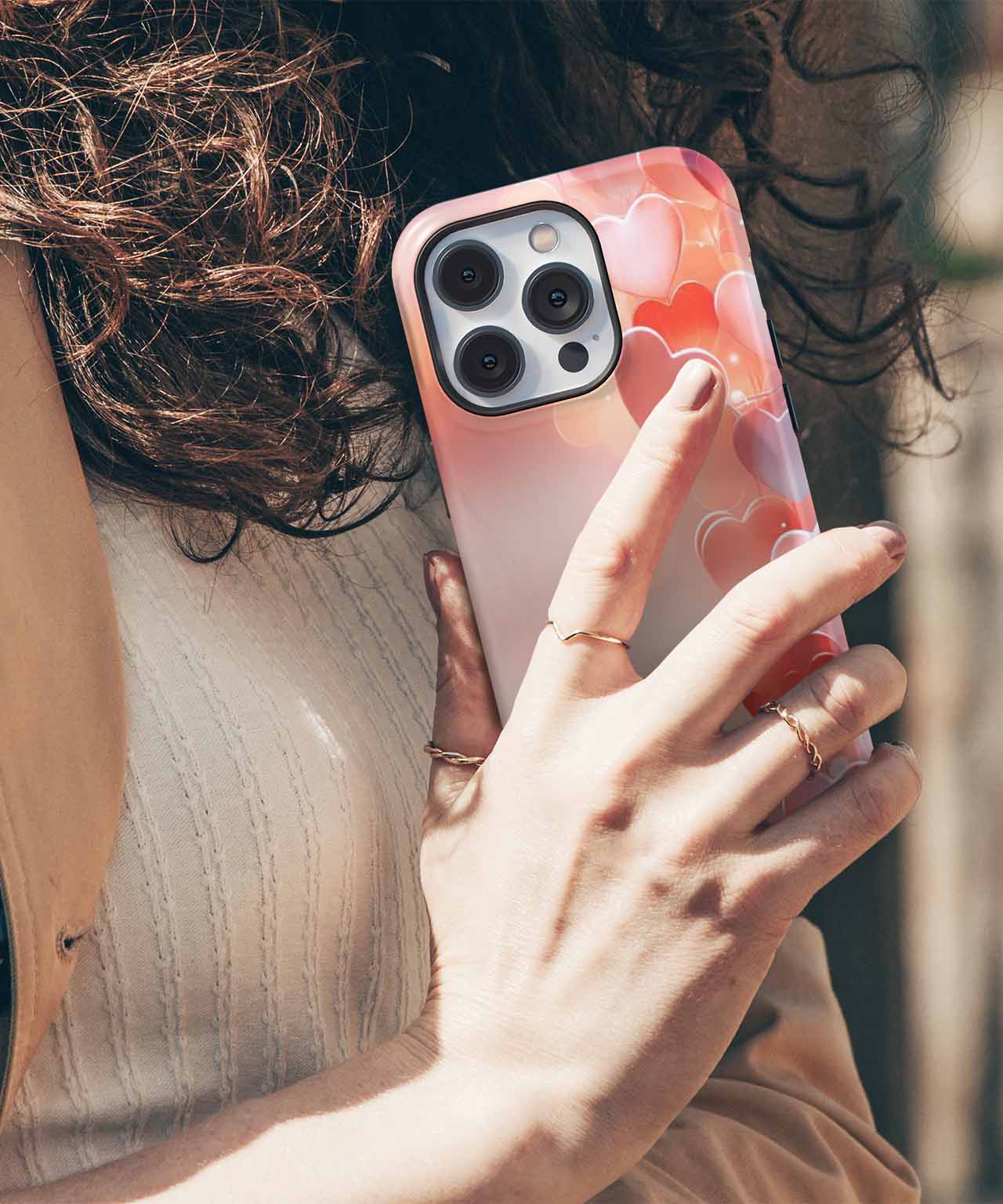 Love Struck Hearts Everywhere iPhone case Case Cazify - Delivery Canada