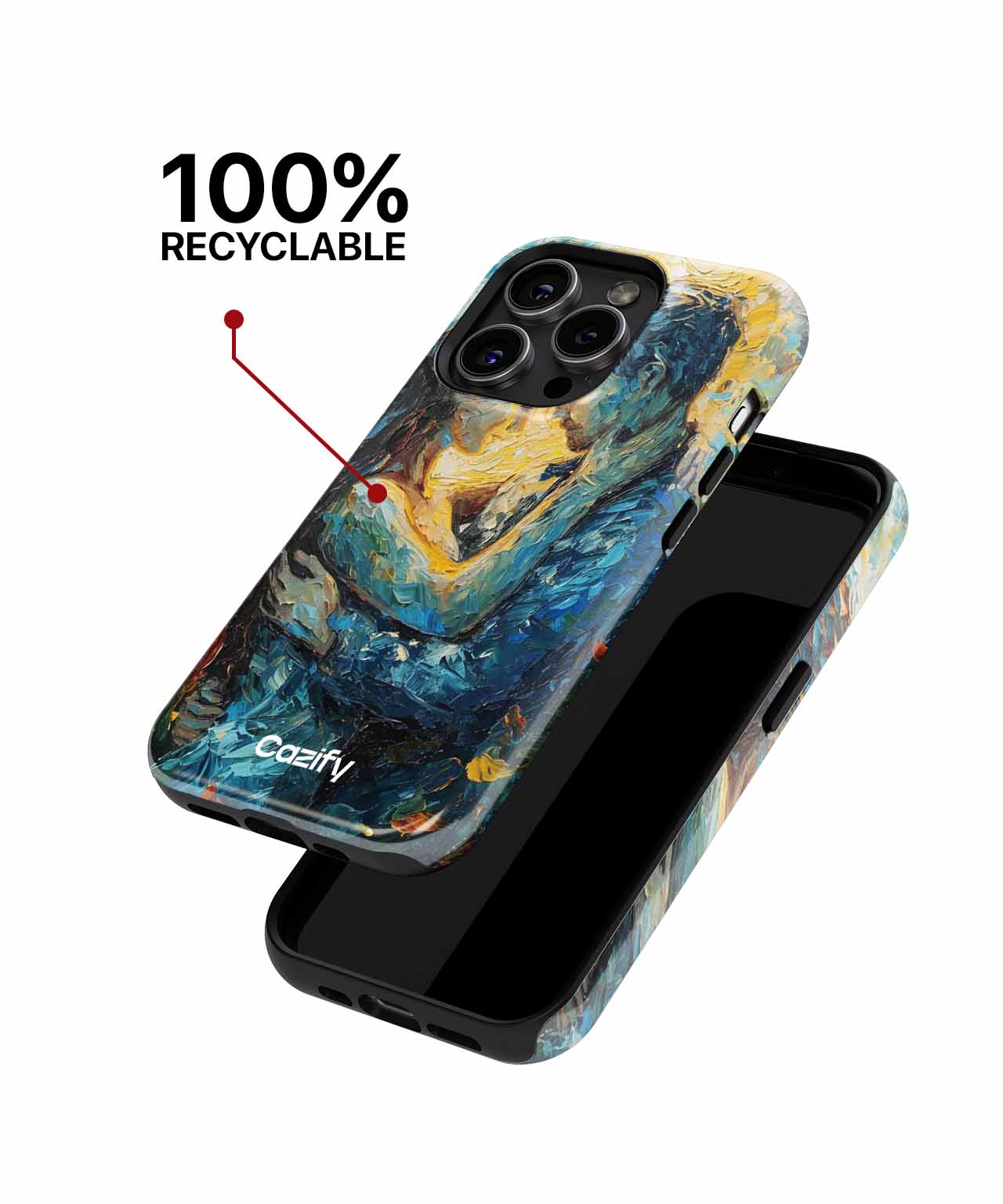 Loving Embrace Under the Golden Sun iPhone case Case Cazify - Delivery Canada