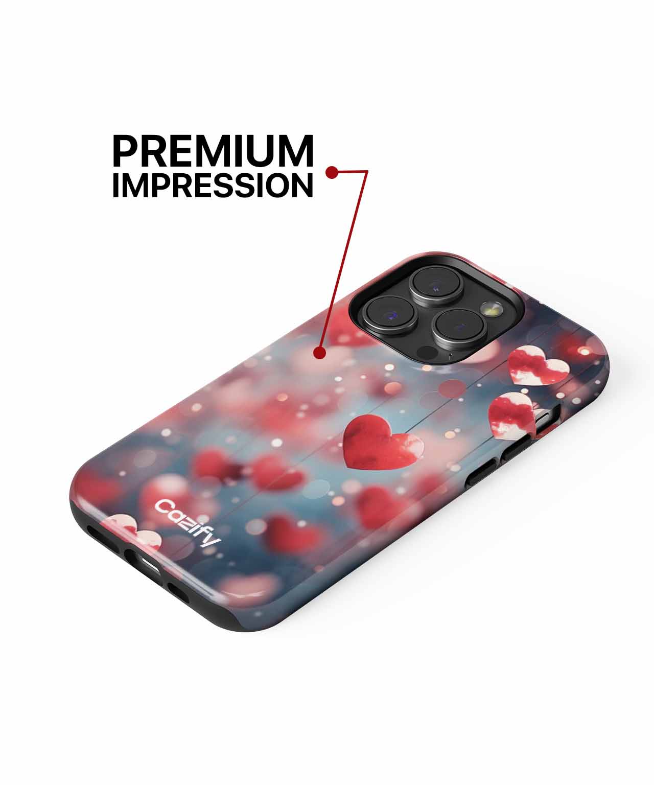 Loving Hearts Floating in the Air iPhone case Case Cazify - Delivery Canada
