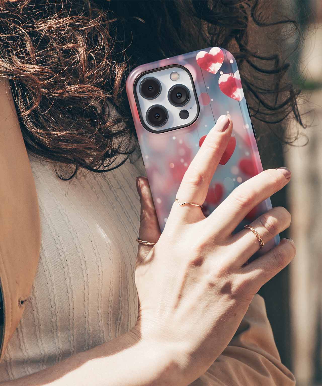 Loving Hearts Floating in the Air iPhone case Case Cazify - Delivery Canada