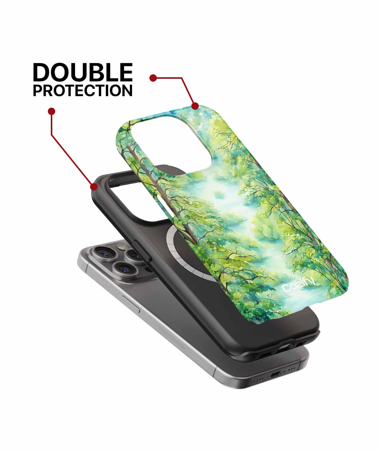 Lush Green Serenity in Nature iPhone case Case Cazify - Delivery Canada