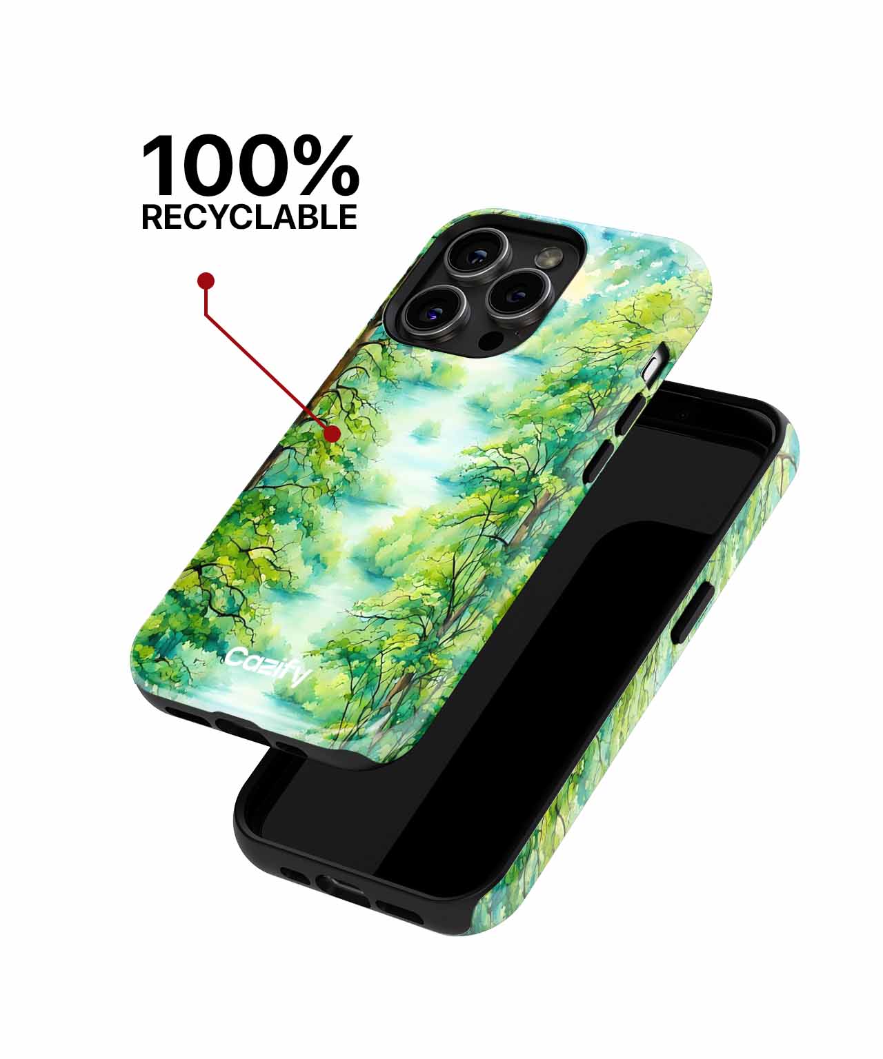 Lush Green Serenity in Nature iPhone case Case Cazify - Delivery Canada