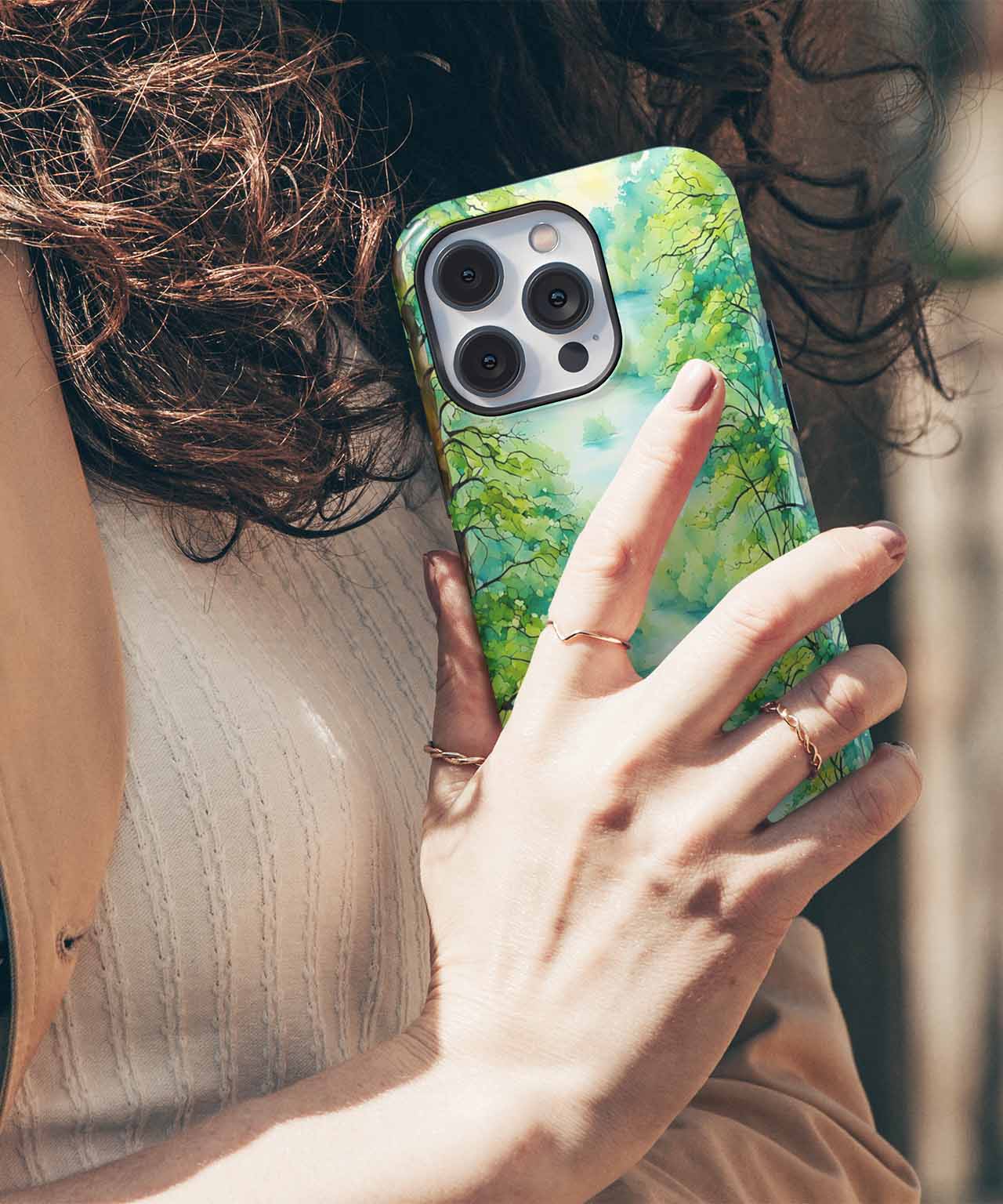 Lush Green Serenity in Nature iPhone case Case Cazify - Delivery Canada