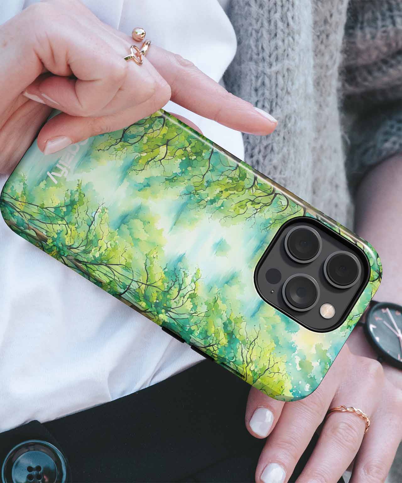 Lush Green Serenity in Nature iPhone case Case Cazify - Delivery Canada