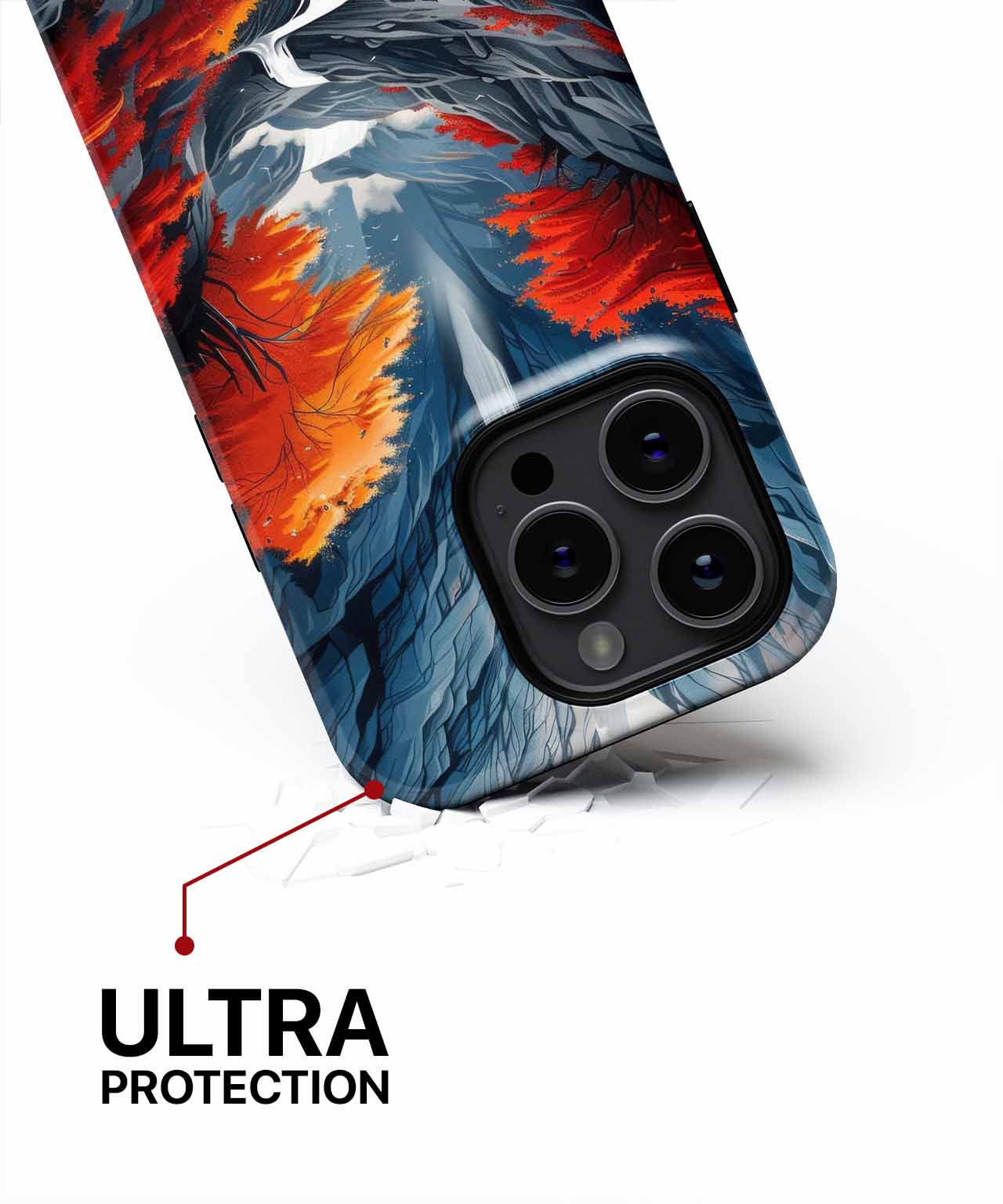 Majestic Autumn Waterfall Scene iPhone case Case Cazify - Delivery Canada