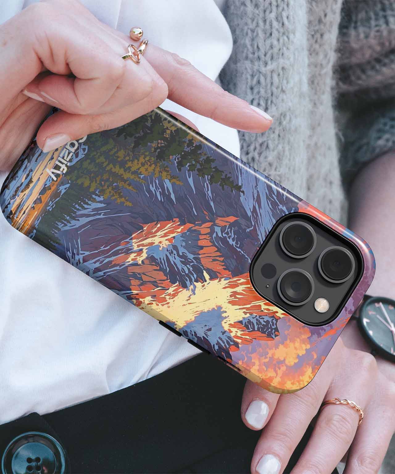 Majestic mountains adorned with sunset colors iPhone case Case Cazify - Delivery Canada