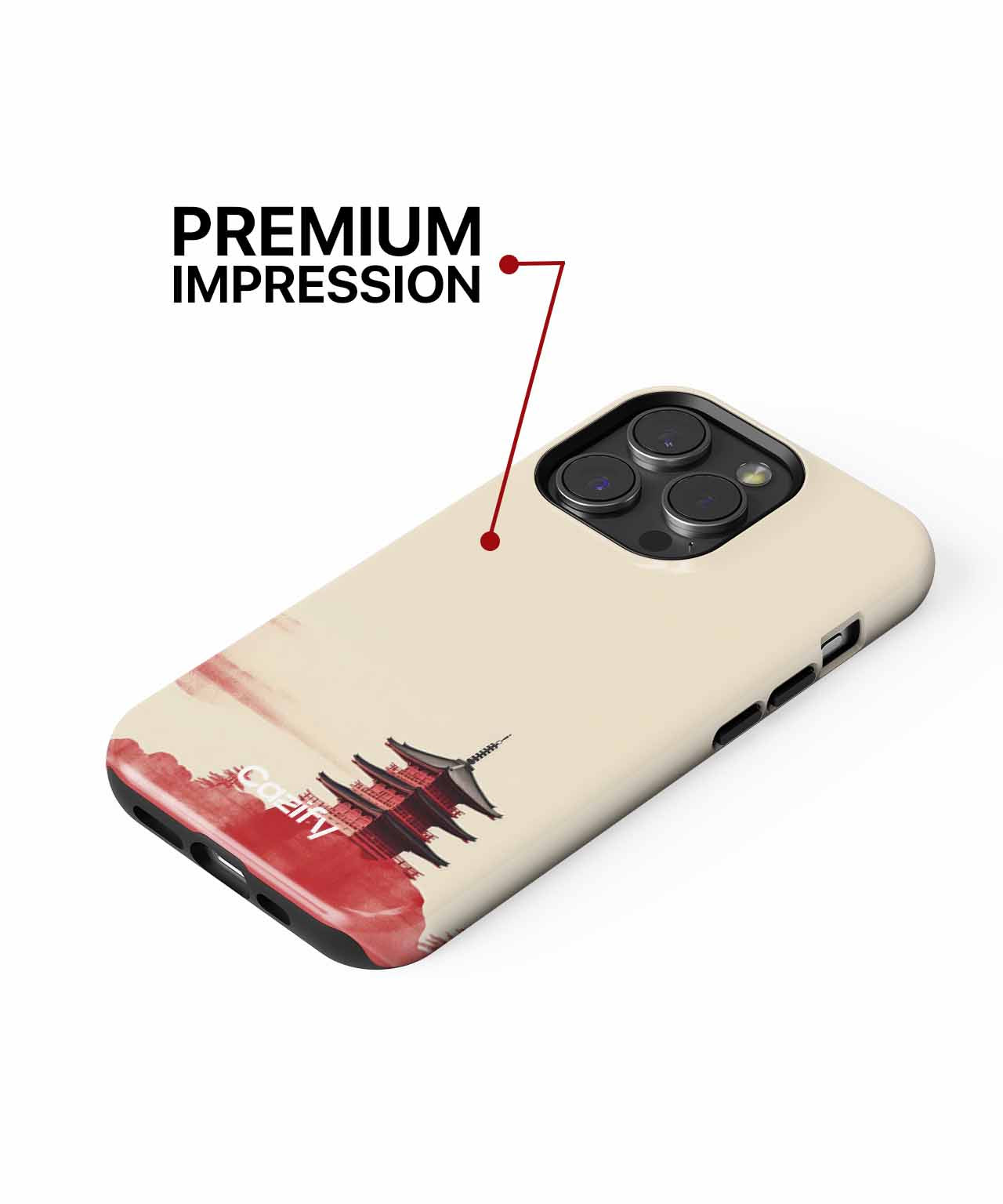 Majestic Red Pagoda Against Sunset iPhone case Case Cazify - Delivery Canada
