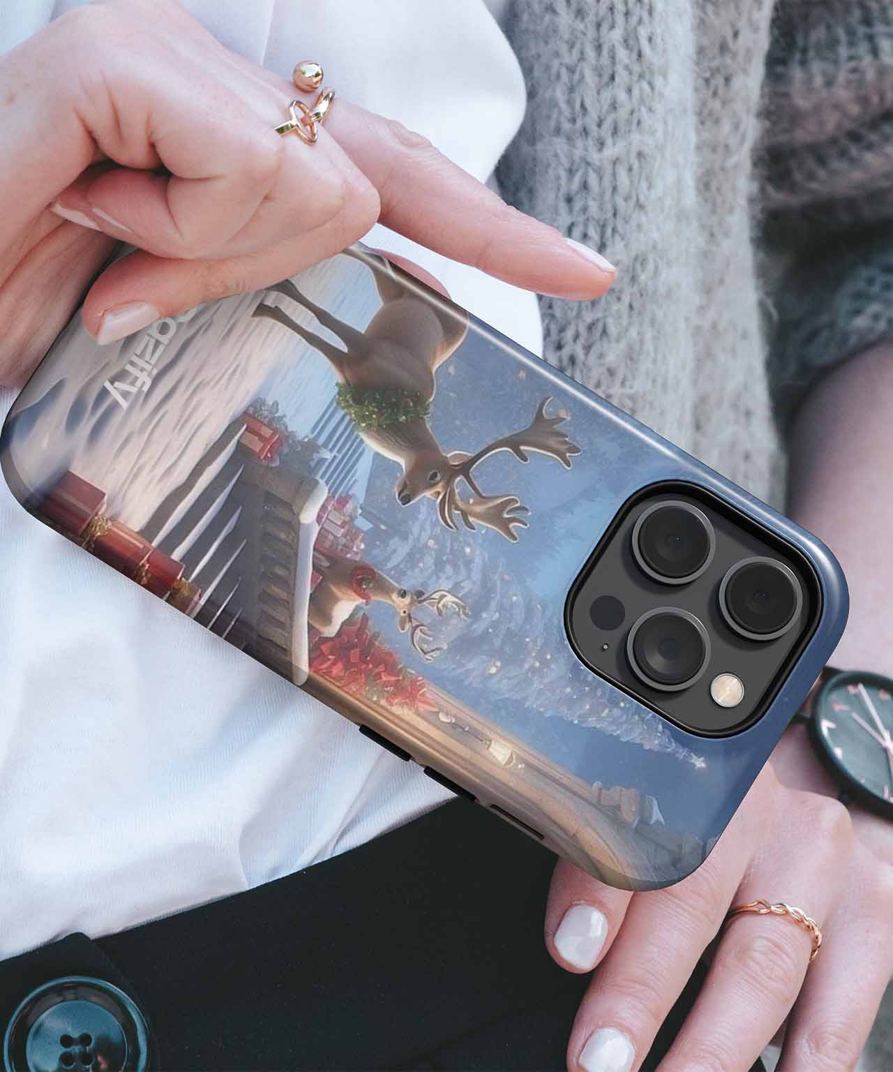 Majestic Reindeer Awaiting Christmas Cheer iPhone case Case Cazify - Delivery Canada