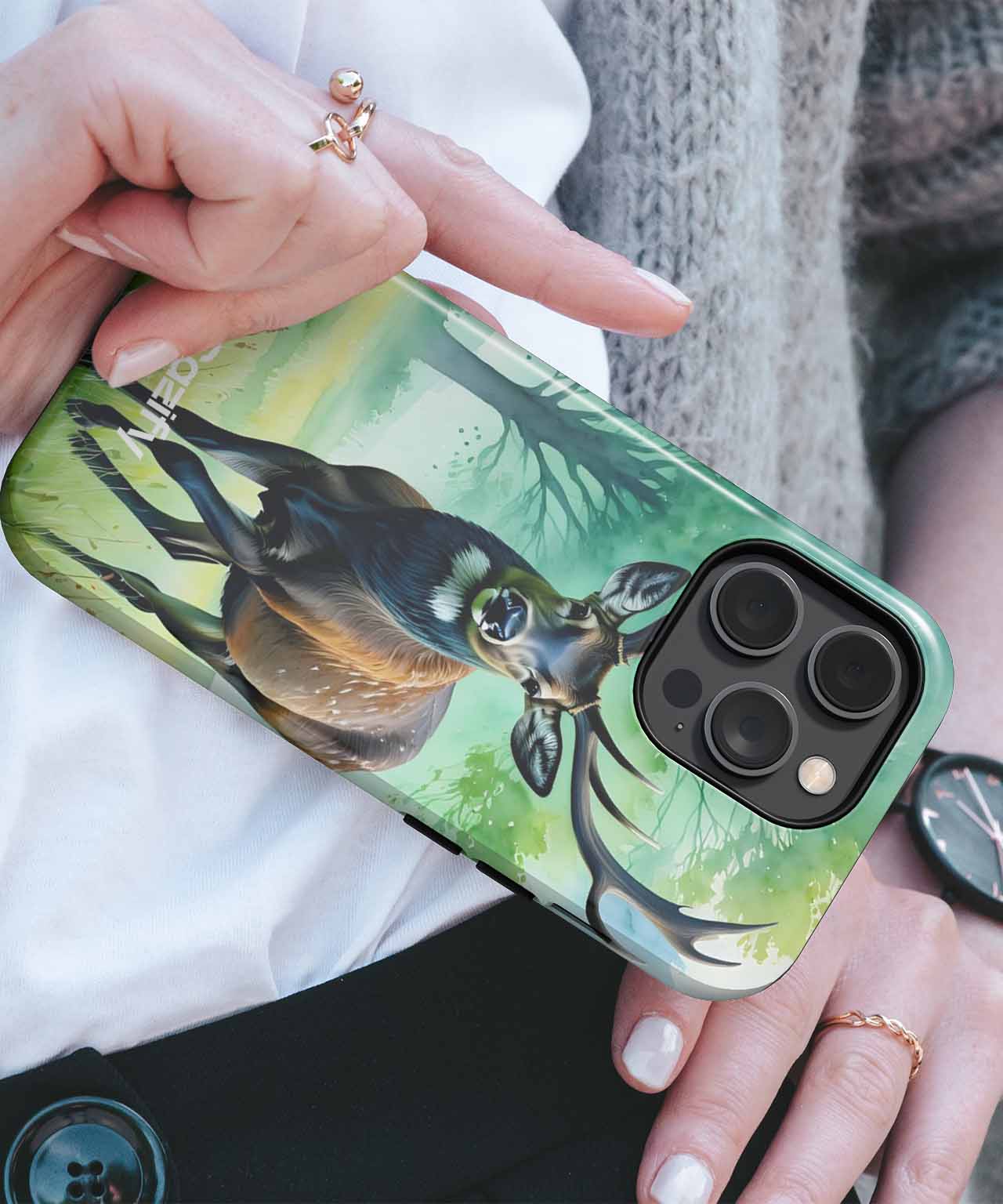 Majestic Stag Posing in Nature iPhone case Case Cazify - Delivery Canada