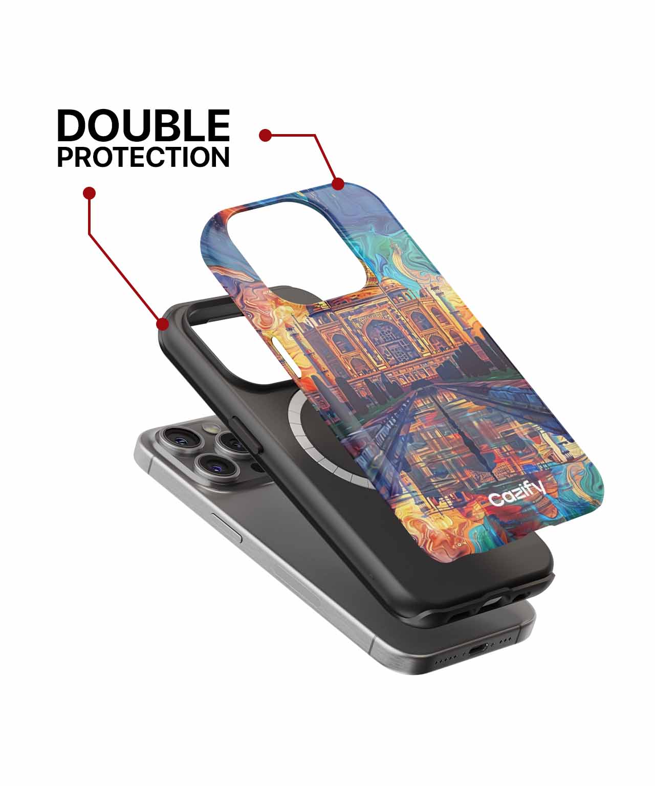 Majestic Taj Mahal Reflections and Colors iPhone case Case Cazify - Delivery Canada