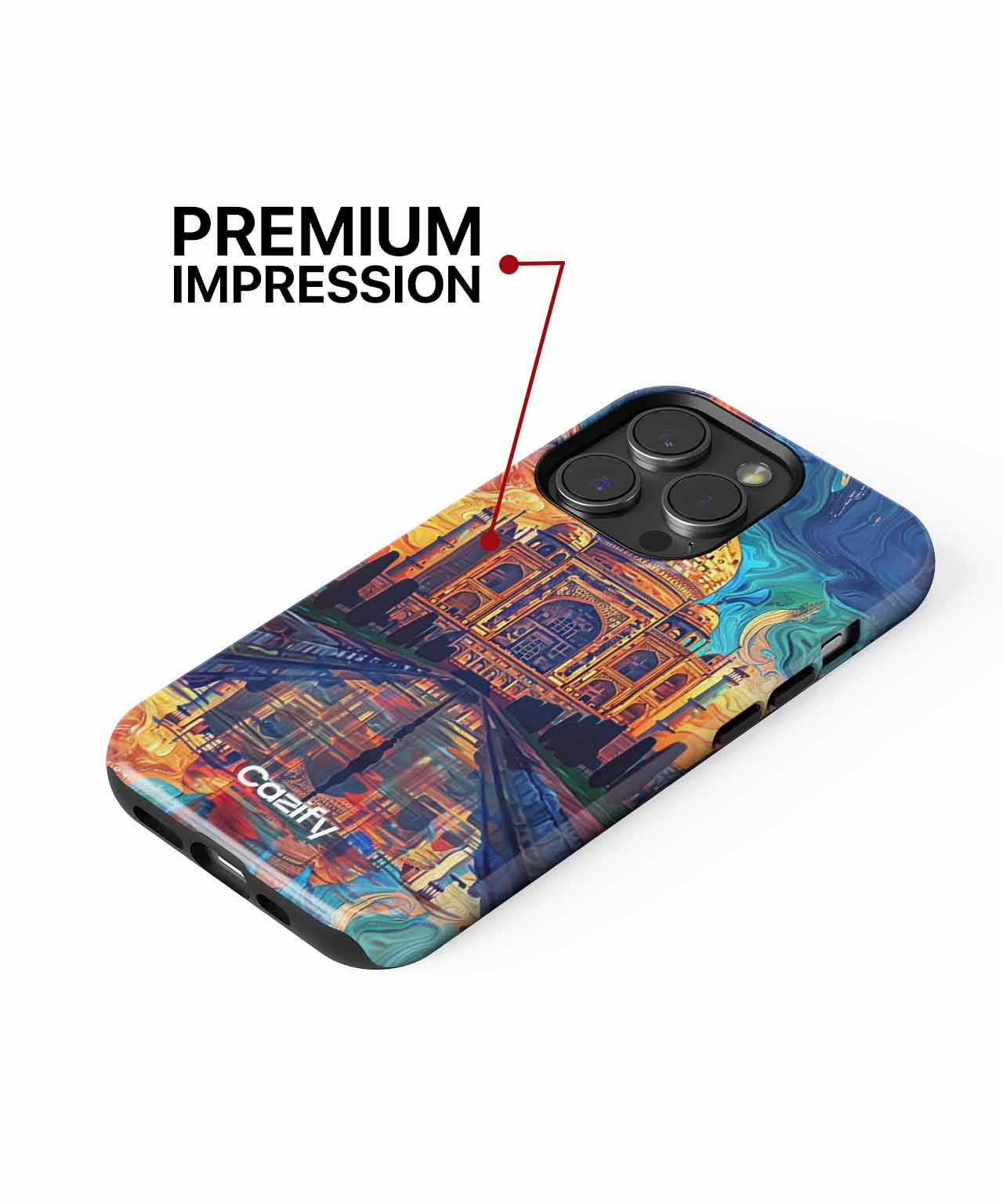Majestic Taj Mahal Reflections and Colors iPhone case Case Cazify - Delivery Canada