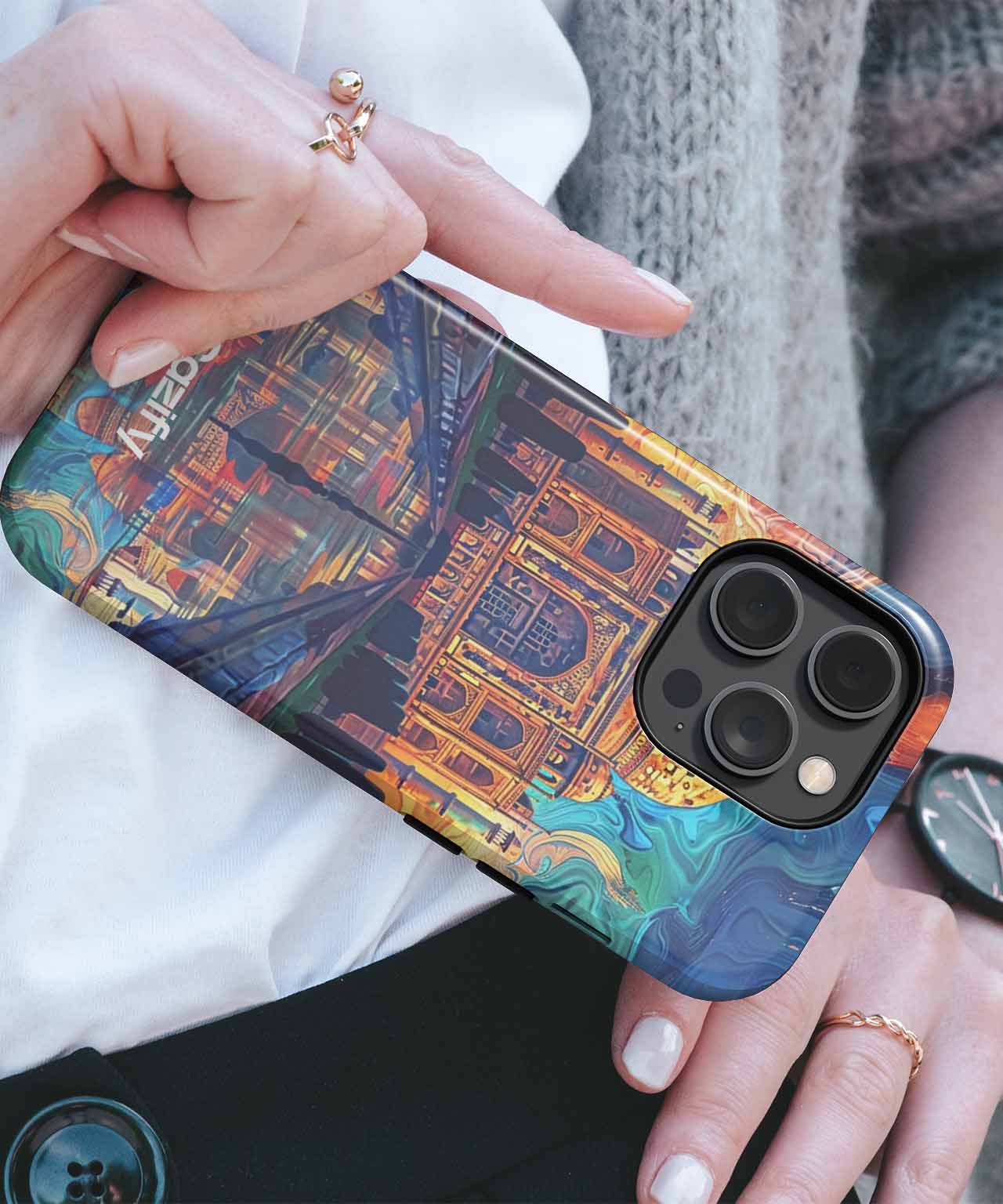 Majestic Taj Mahal Reflections and Colors iPhone case Case Cazify - Delivery Canada
