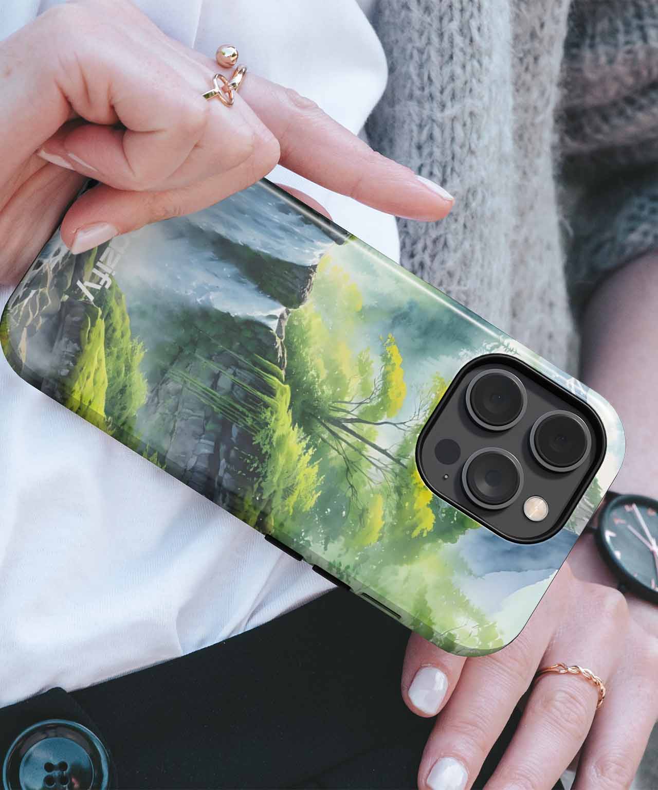 Majestic waterfall serenading nature's beauty iPhone case Case Cazify - Delivery Canada