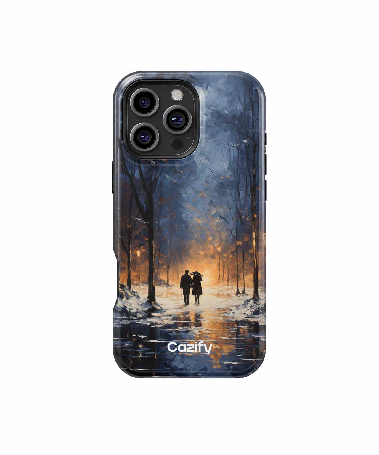 Melancholic Moonlit Stroll with Lovebirds iPhone case Case Cazify - Delivery Canada
