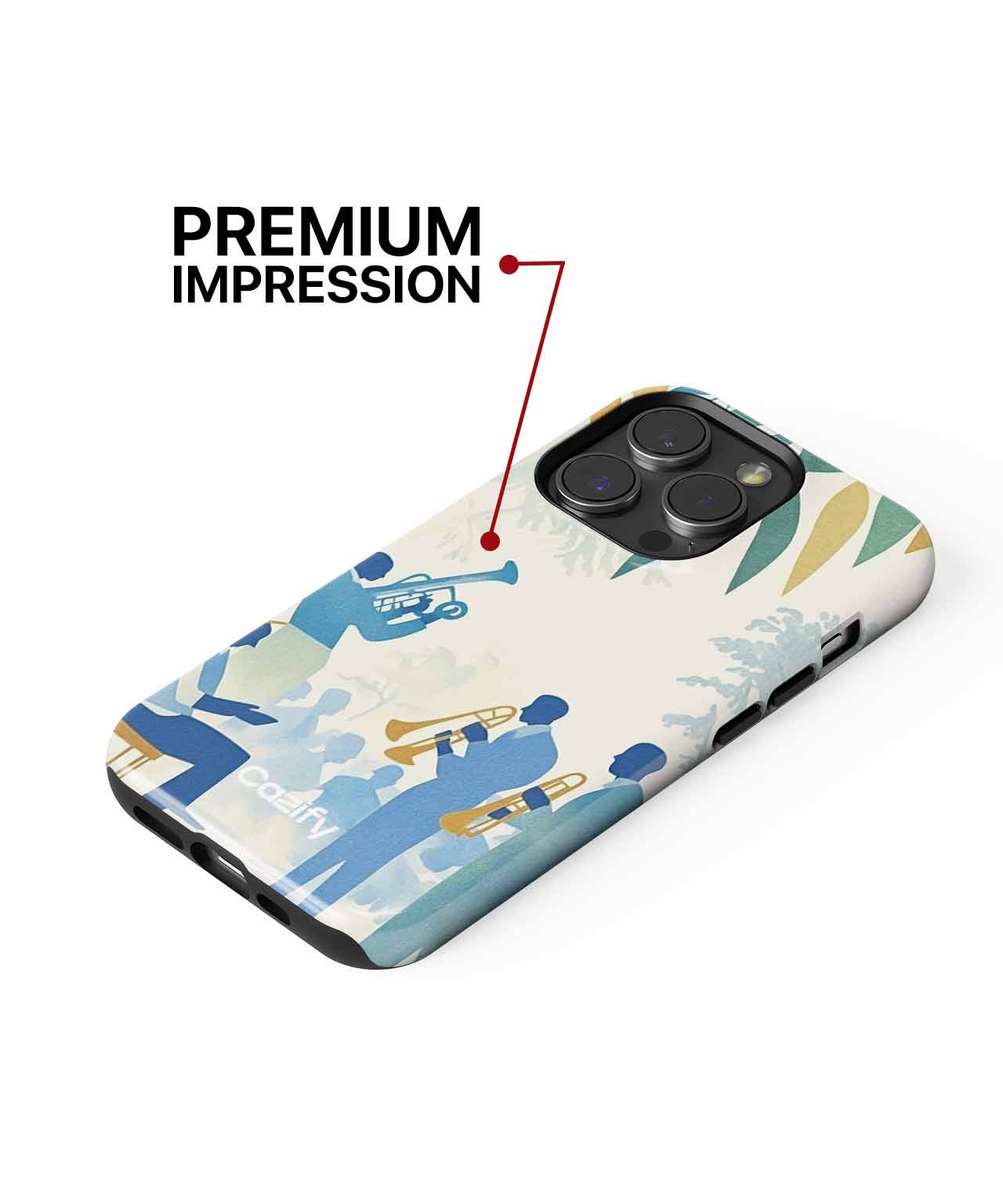 Melodic Jazz Vibes with Silhouettes iPhone case Case Cazify - Delivery Canada