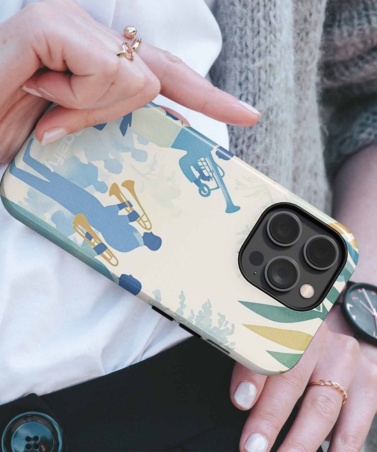 Melodic Jazz Vibes with Silhouettes iPhone case Case Cazify - Delivery Canada