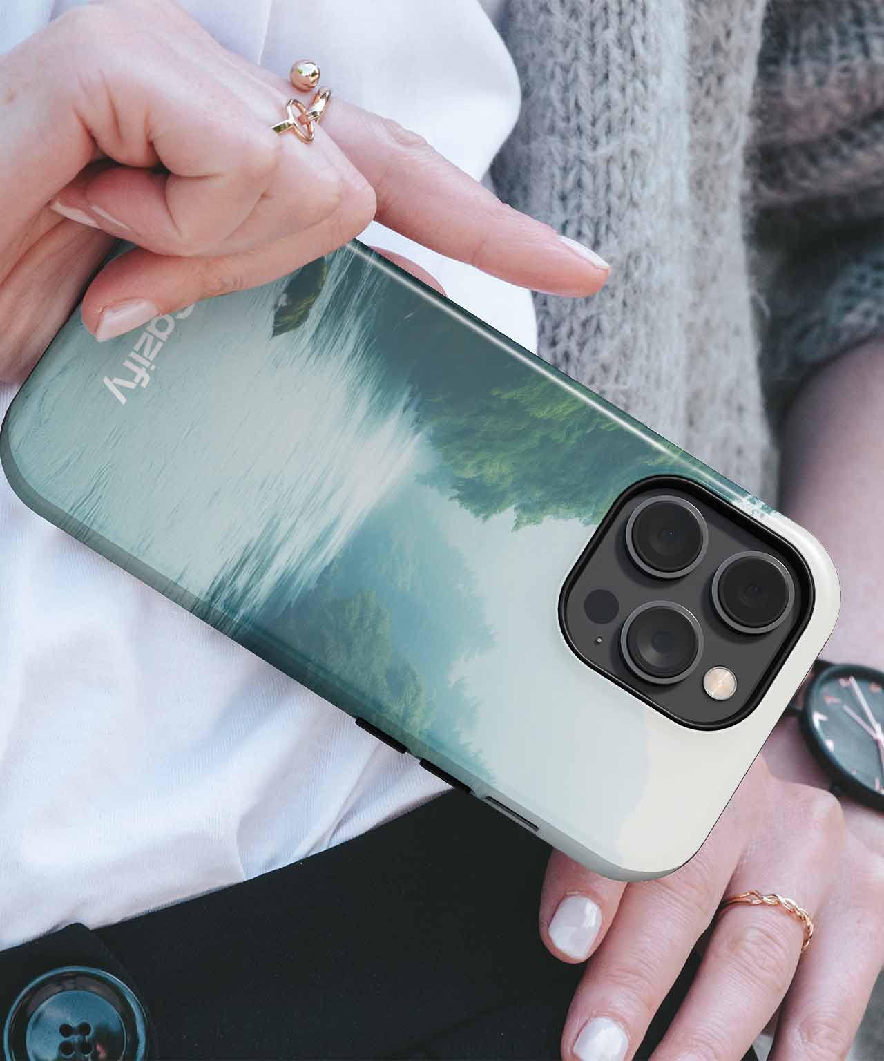 Misty River Adventure on a Calm Day iPhone case Case Cazify - Delivery Canada