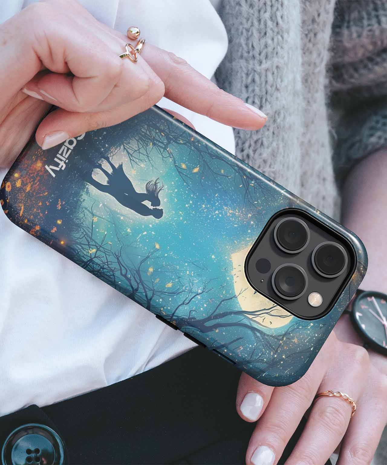 Moonlit Love in a Whimsical Forest iPhone case Case Cazify - Delivery Canada