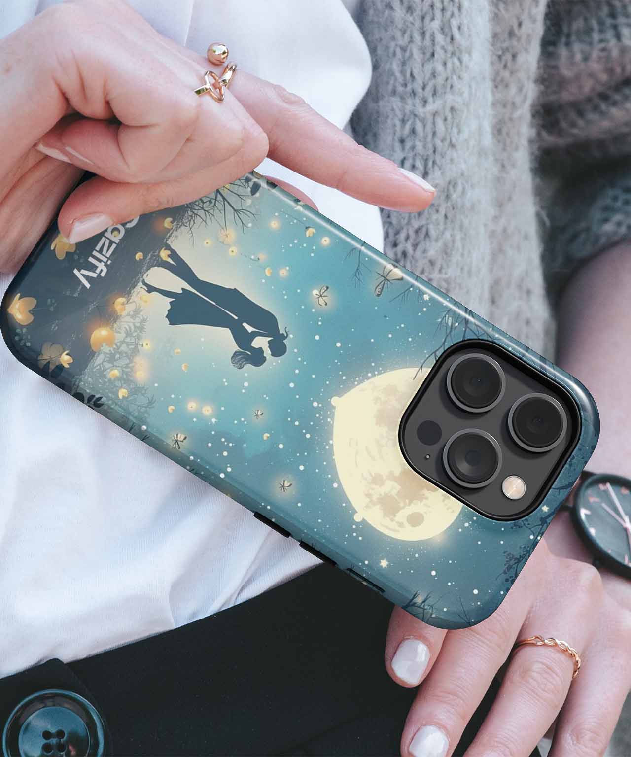 Moonlit Love in Enchanted Forest iPhone case Case Cazify - Delivery Canada