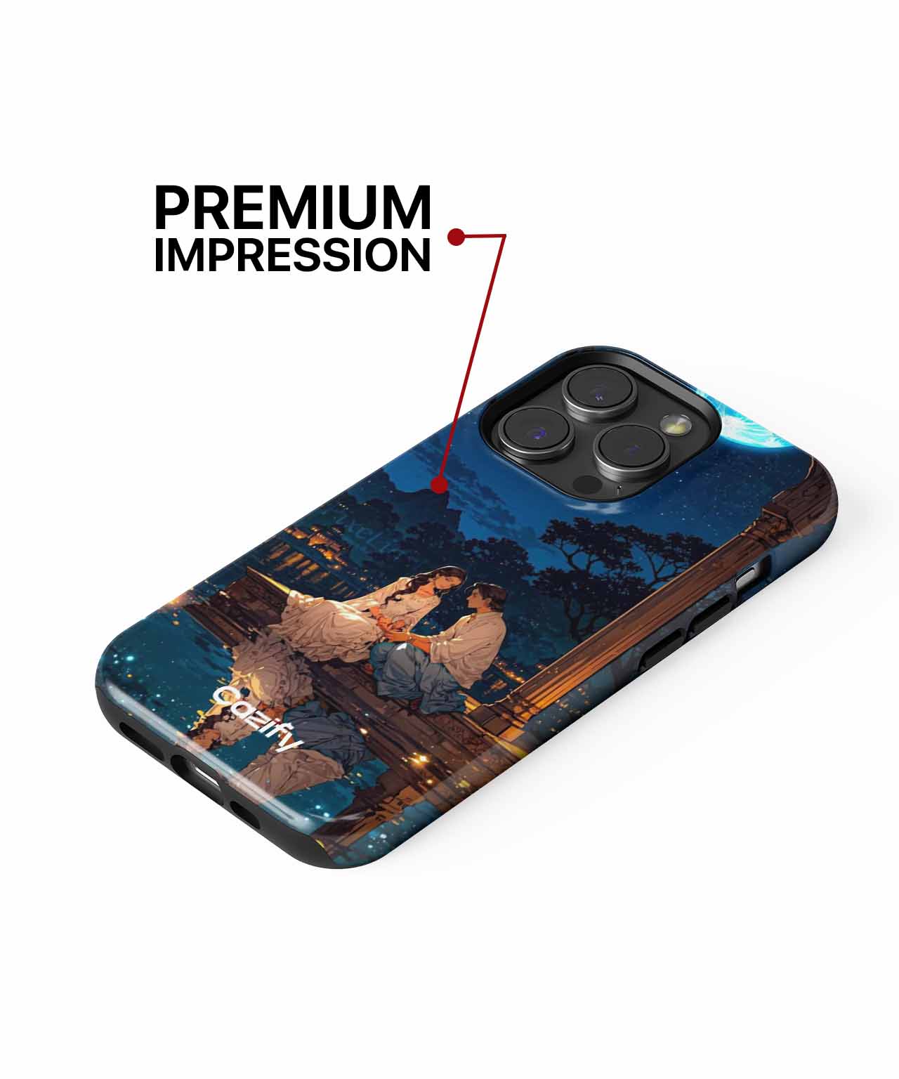 Moonlit Love Story by the Lake iPhone case Case Cazify - Delivery Canada