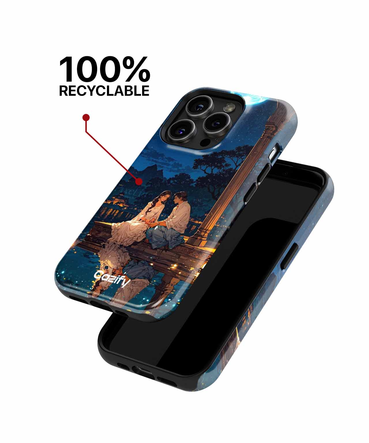 Moonlit Love Story by the Lake iPhone case Case Cazify - Delivery Canada