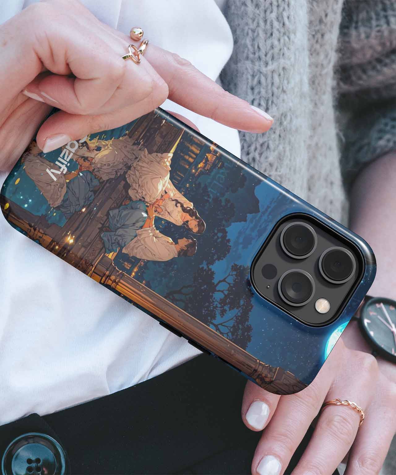 Moonlit Love Story by the Lake iPhone case Case Cazify - Delivery Canada