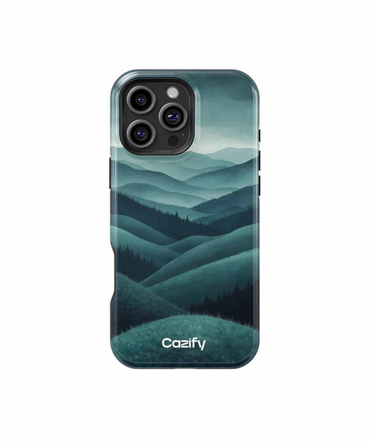 Mysterious Green Hills at Dusk iPhone case Case Cazify - Delivery Canada
