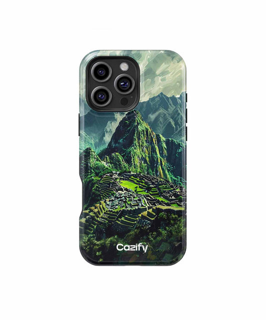 Mystical Mountain Wonder Over Ancient Ruins iPhone case Case Cazify - Delivery Canada