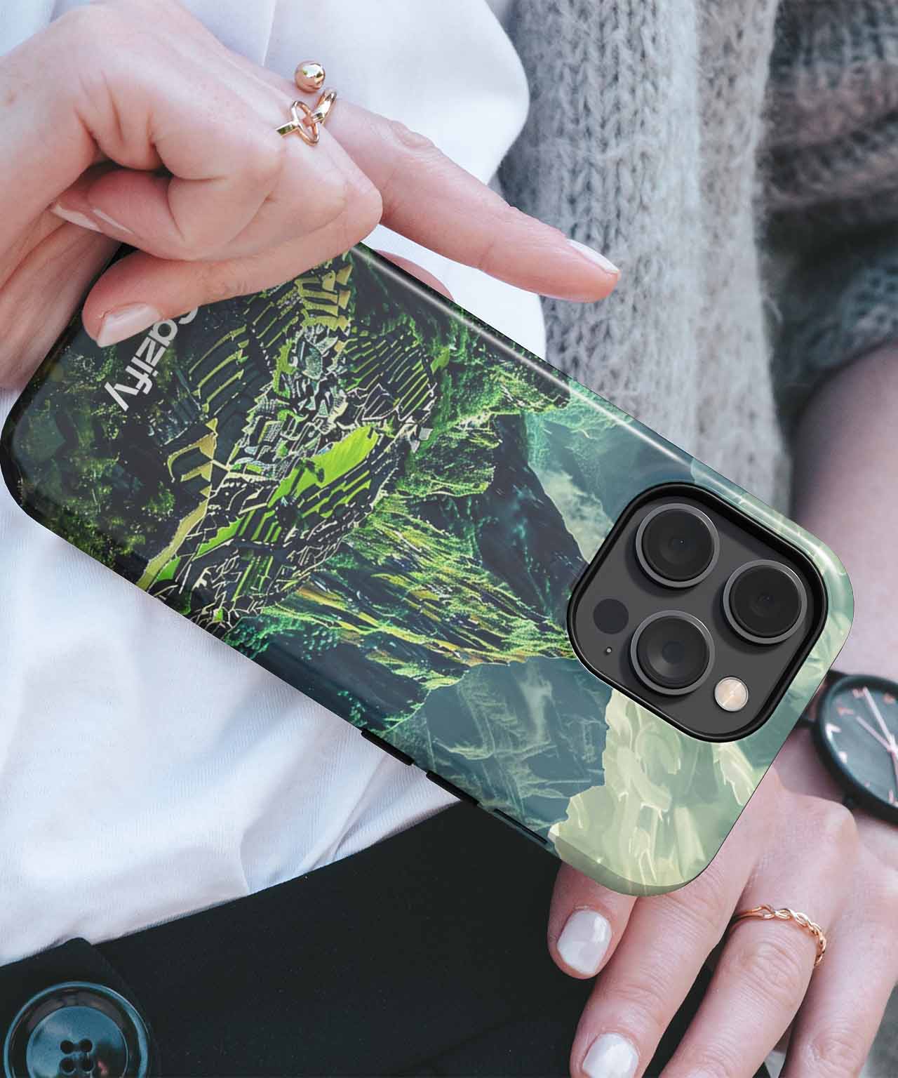 Mystical Mountain Wonder Over Ancient Ruins iPhone case Case Cazify - Delivery Canada
