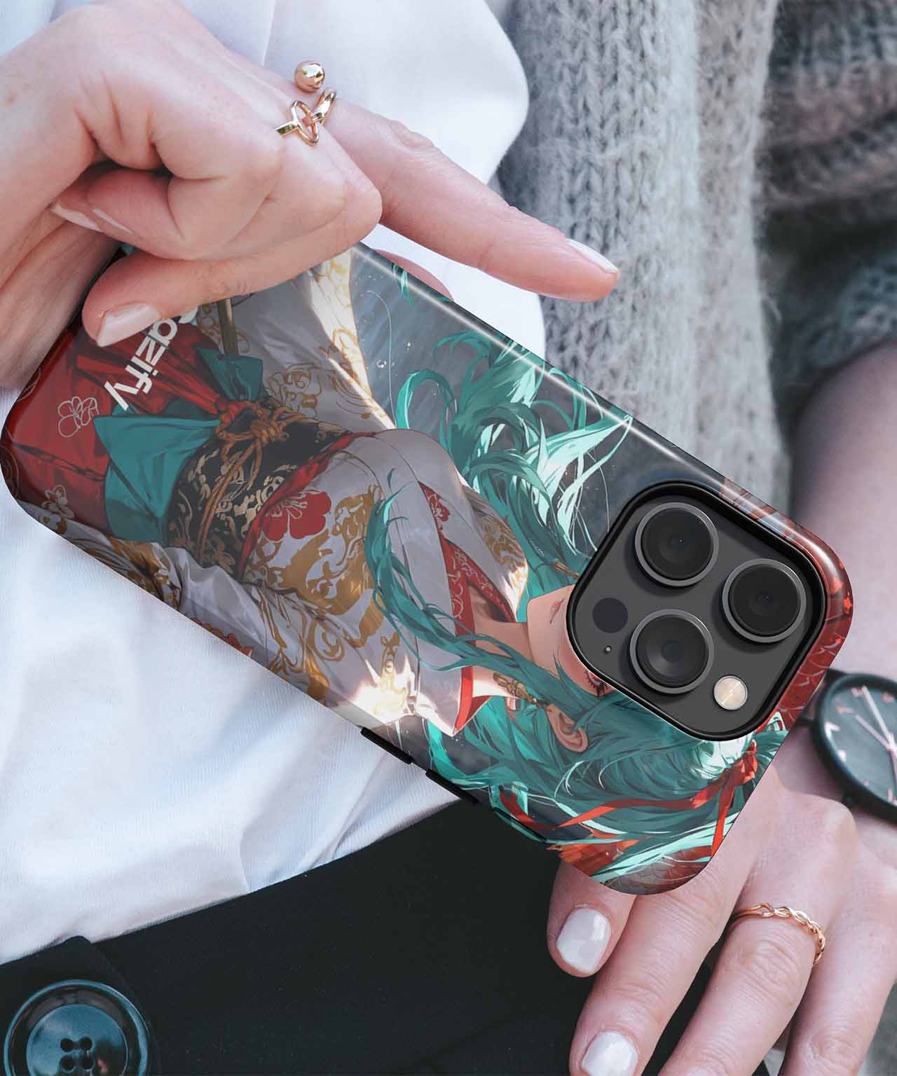 Mystical Samurai Water Dance iPhone case Case Cazify - Delivery Canada