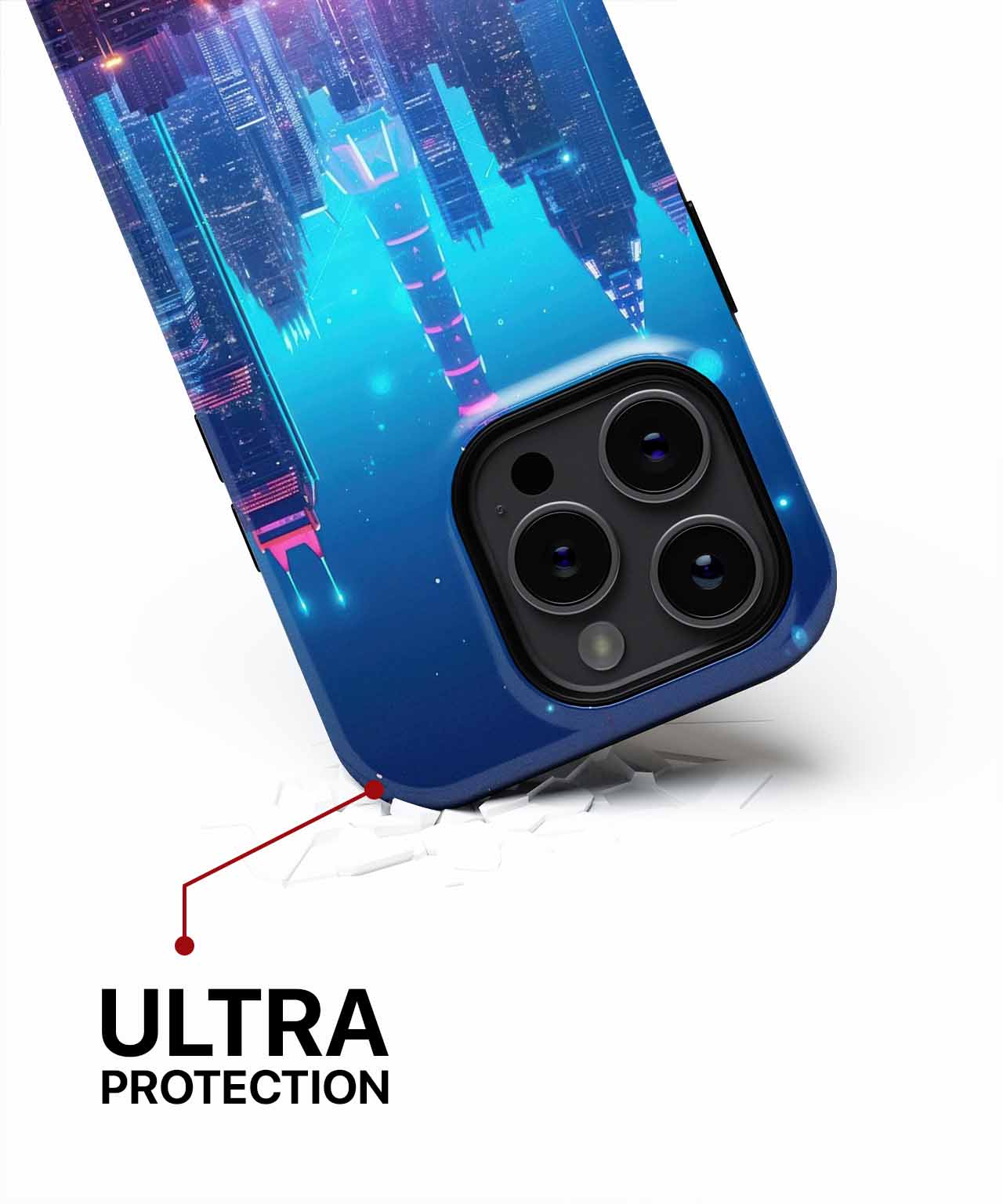Neon Dreams of a Futuristic City iPhone case Case Cazify - Delivery Canada
