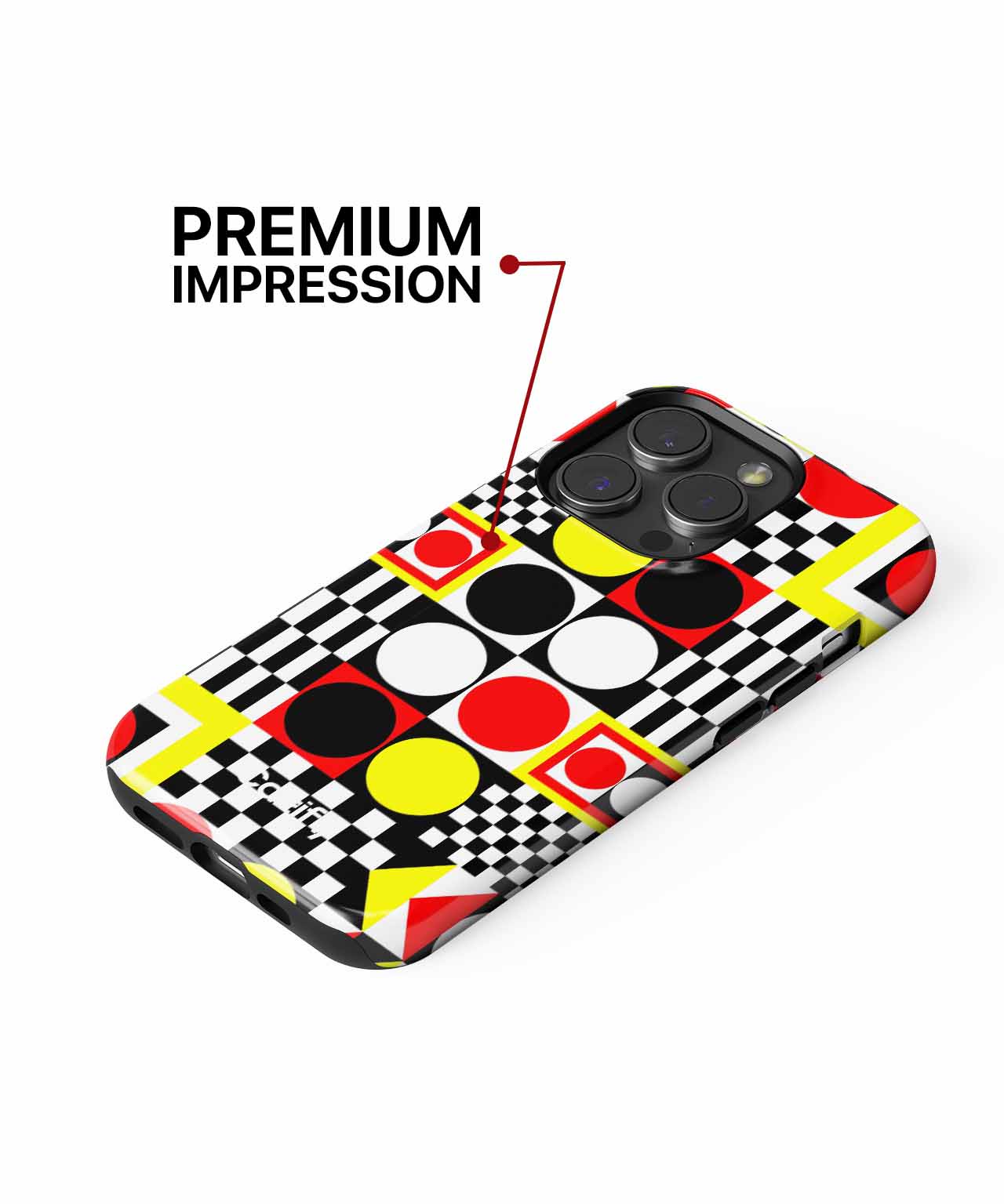 Playful Bold Shapes Dancing Together iPhone case Case Cazify - Delivery Canada