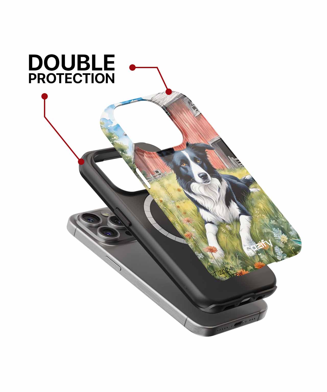 Playful Farm Dog Enjoying the Sunshine iPhone case Case Cazify - Delivery Canada