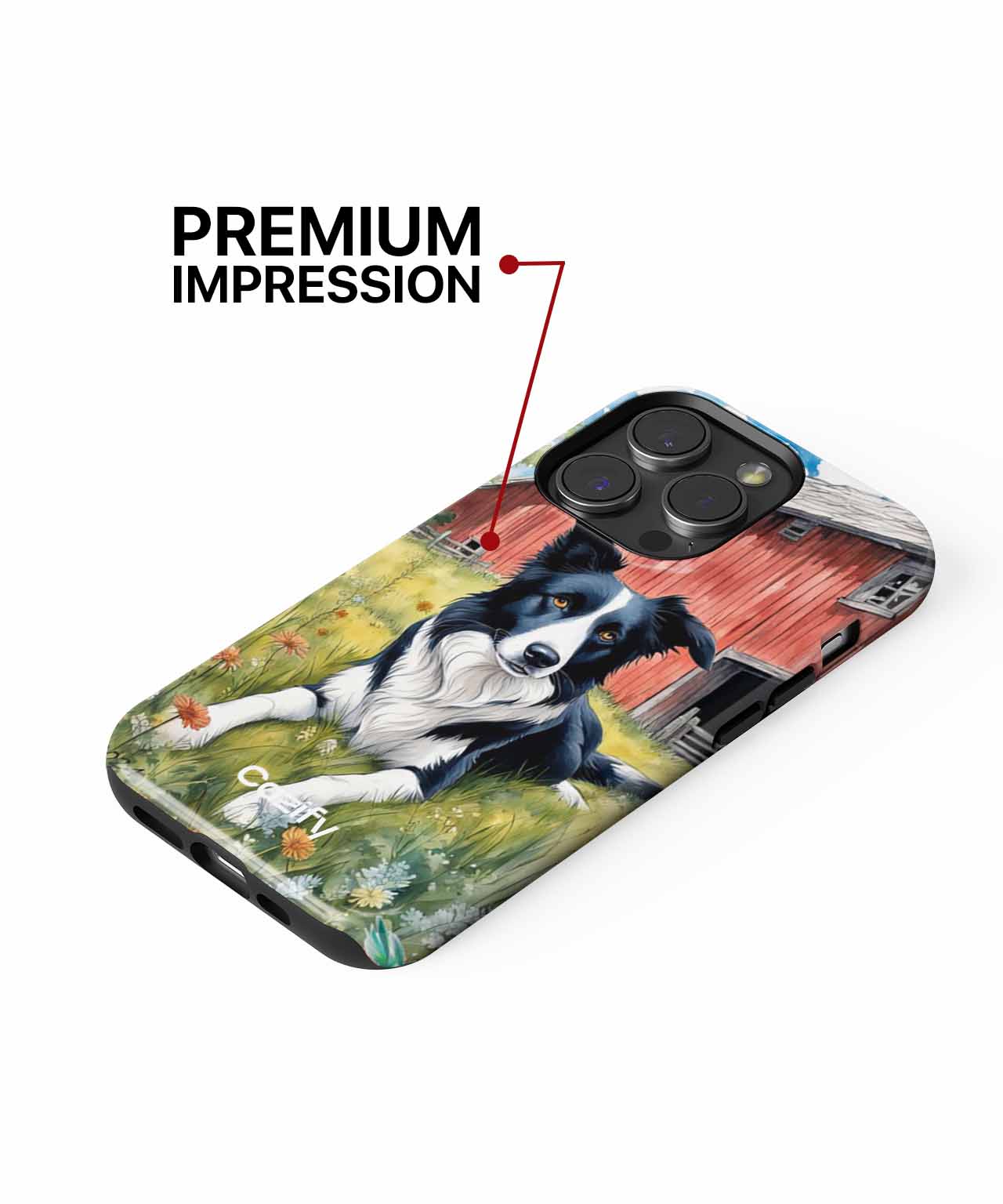 Playful Farm Dog Enjoying the Sunshine iPhone case Case Cazify - Delivery Canada