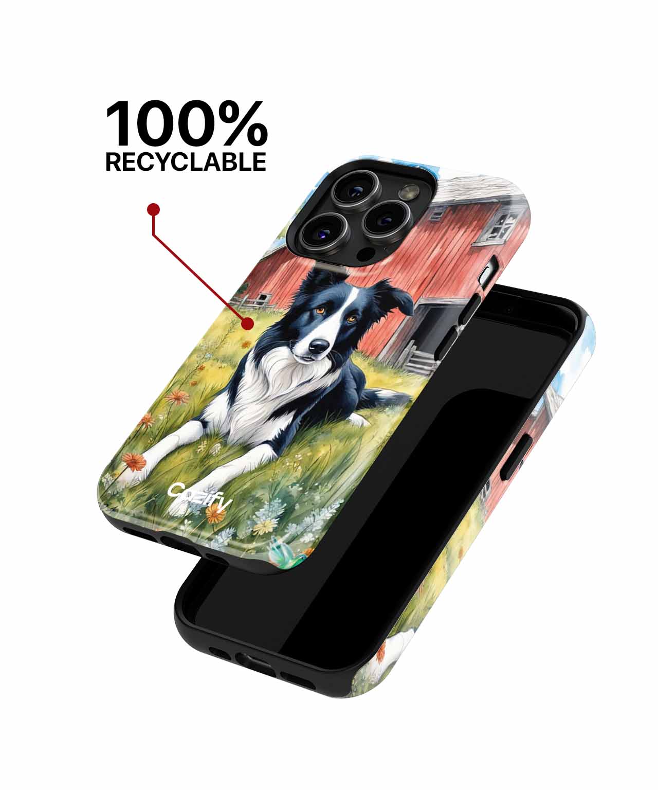 Playful Farm Dog Enjoying the Sunshine iPhone case Case Cazify - Delivery Canada