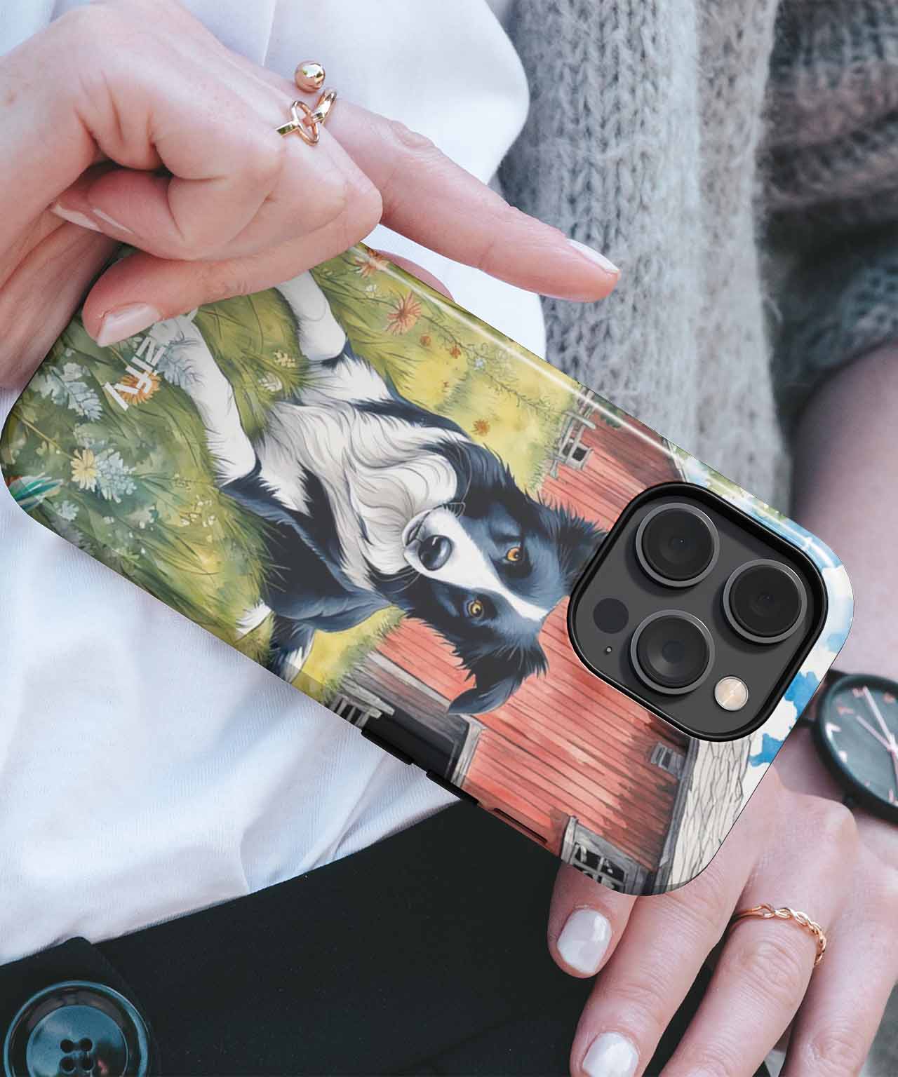 Playful Farm Dog Enjoying the Sunshine iPhone case Case Cazify - Delivery Canada