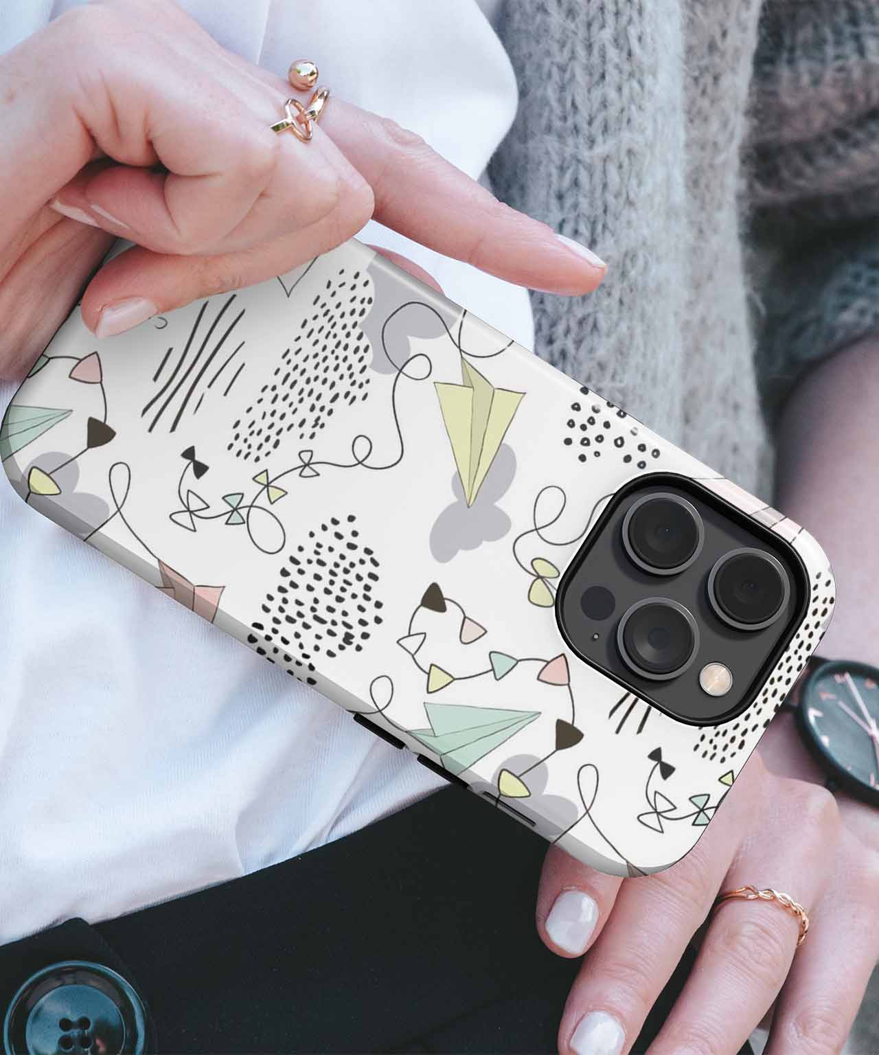 Playful Paper Planes in the Sky iPhone case Case Cazify - Delivery Canada