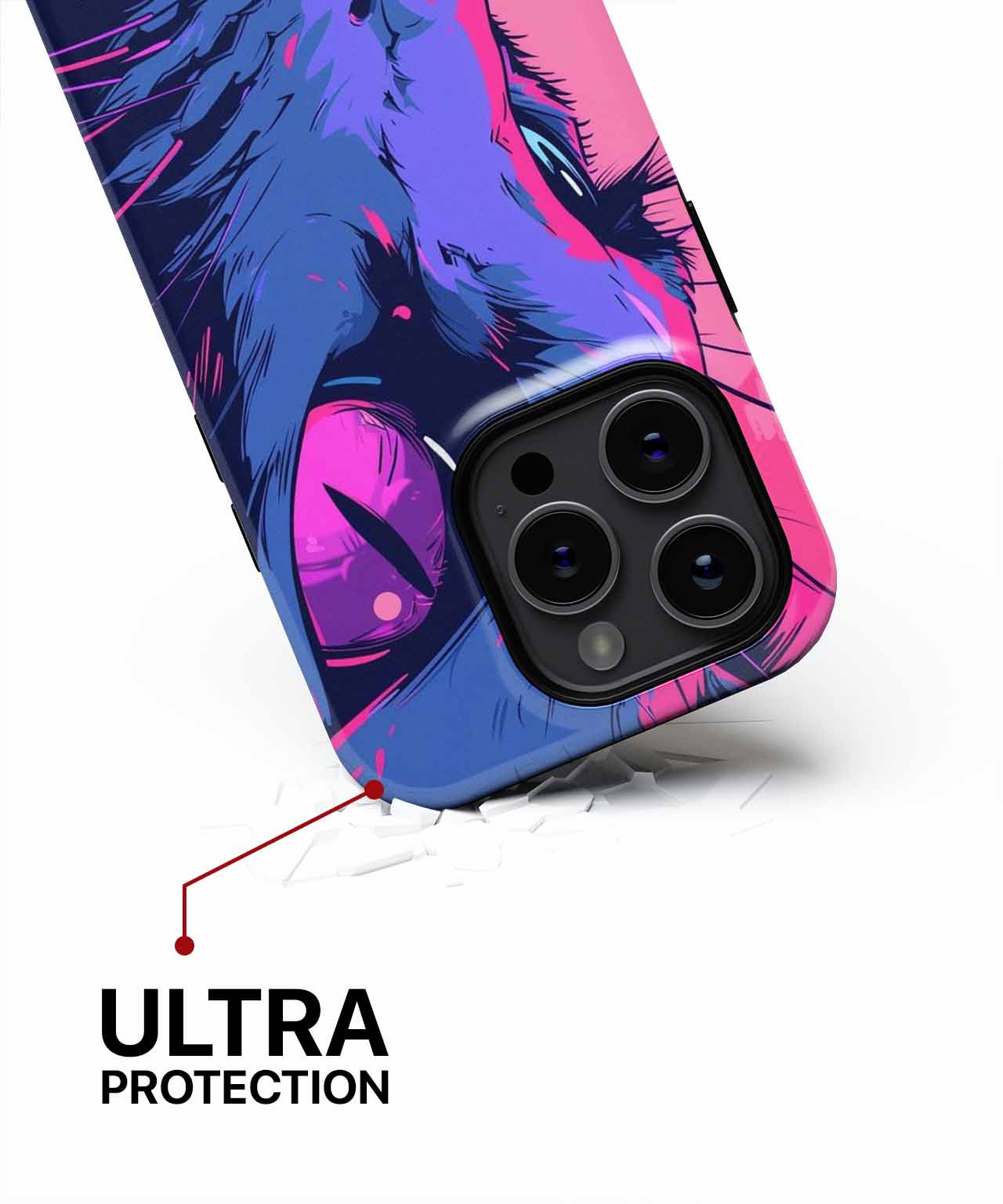 Psychedelic Cat Gaze with Attitude iPhone case Case Cazify - Delivery Canada