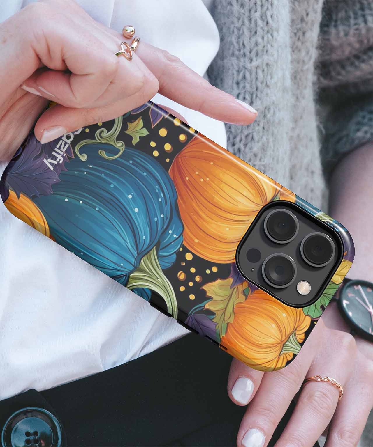 Pumpkin Party Colorful Harvest Fun iPhone case Case Cazify - Delivery Canada